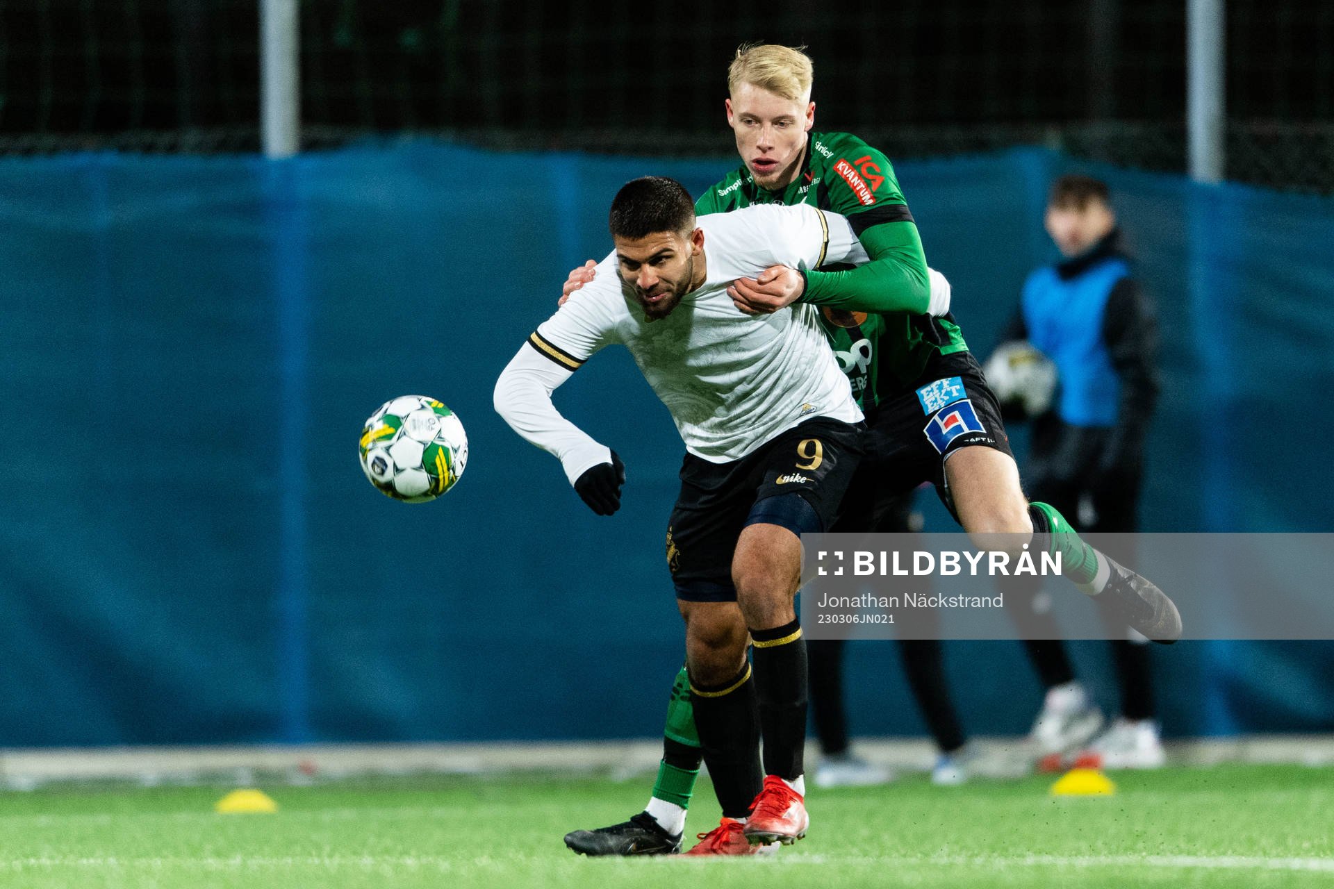 AIKs Omar Faraj och Varbergs Vilmer Rönnberg