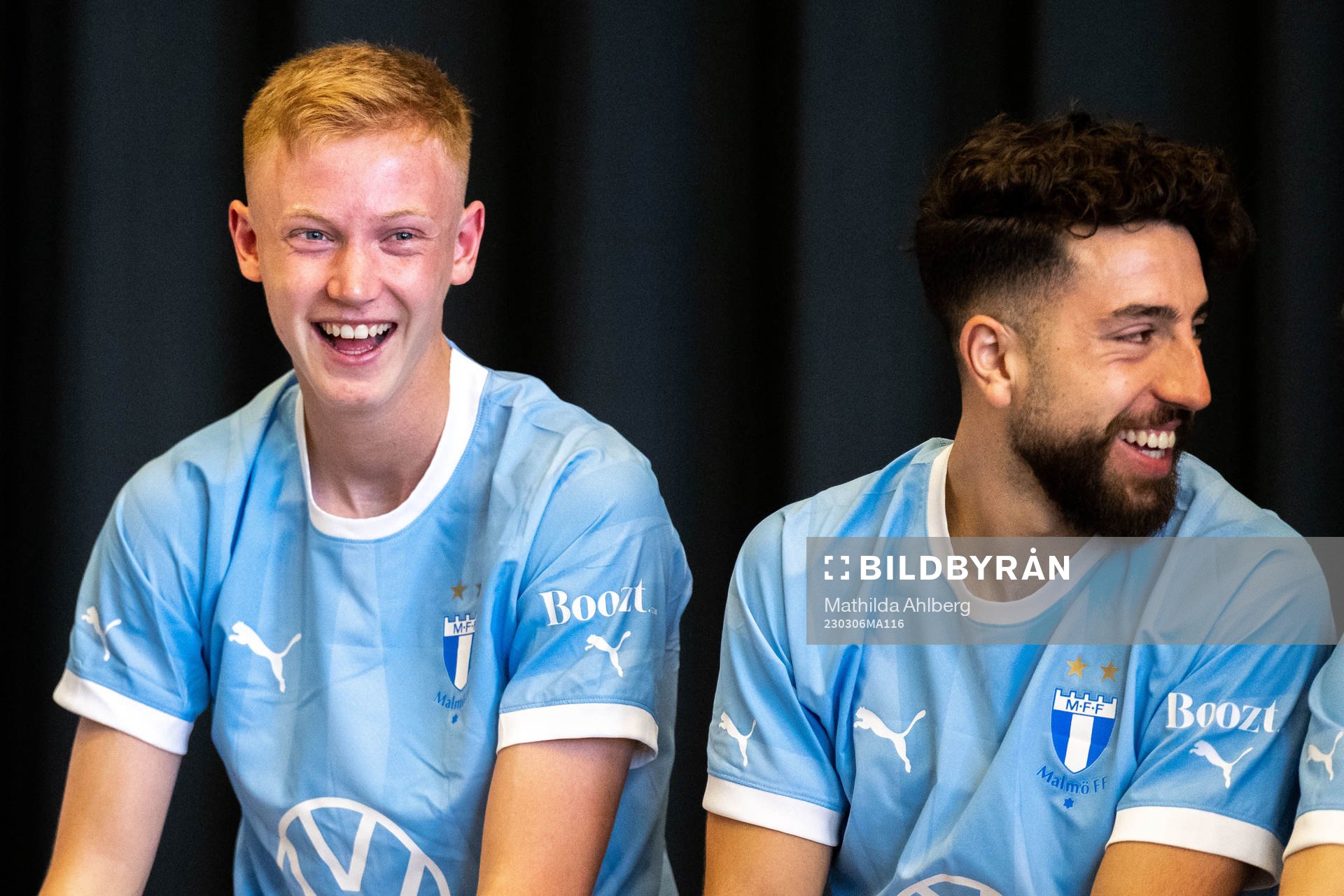 Malmö FFs Hugo Larsson och Moustafa Zeidan