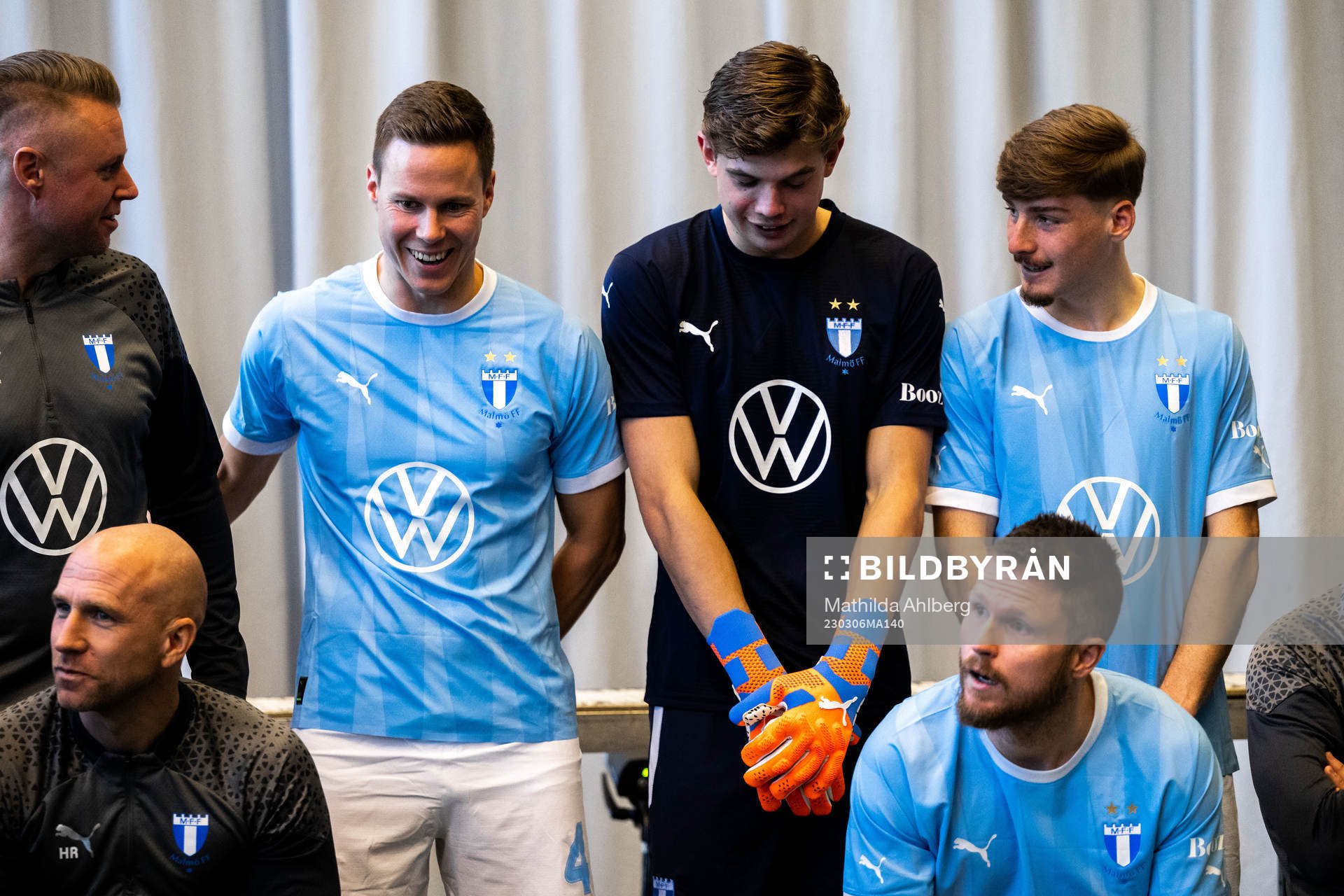 Malmö FFs Niklas Moisander och målvakt Melker Ellborg