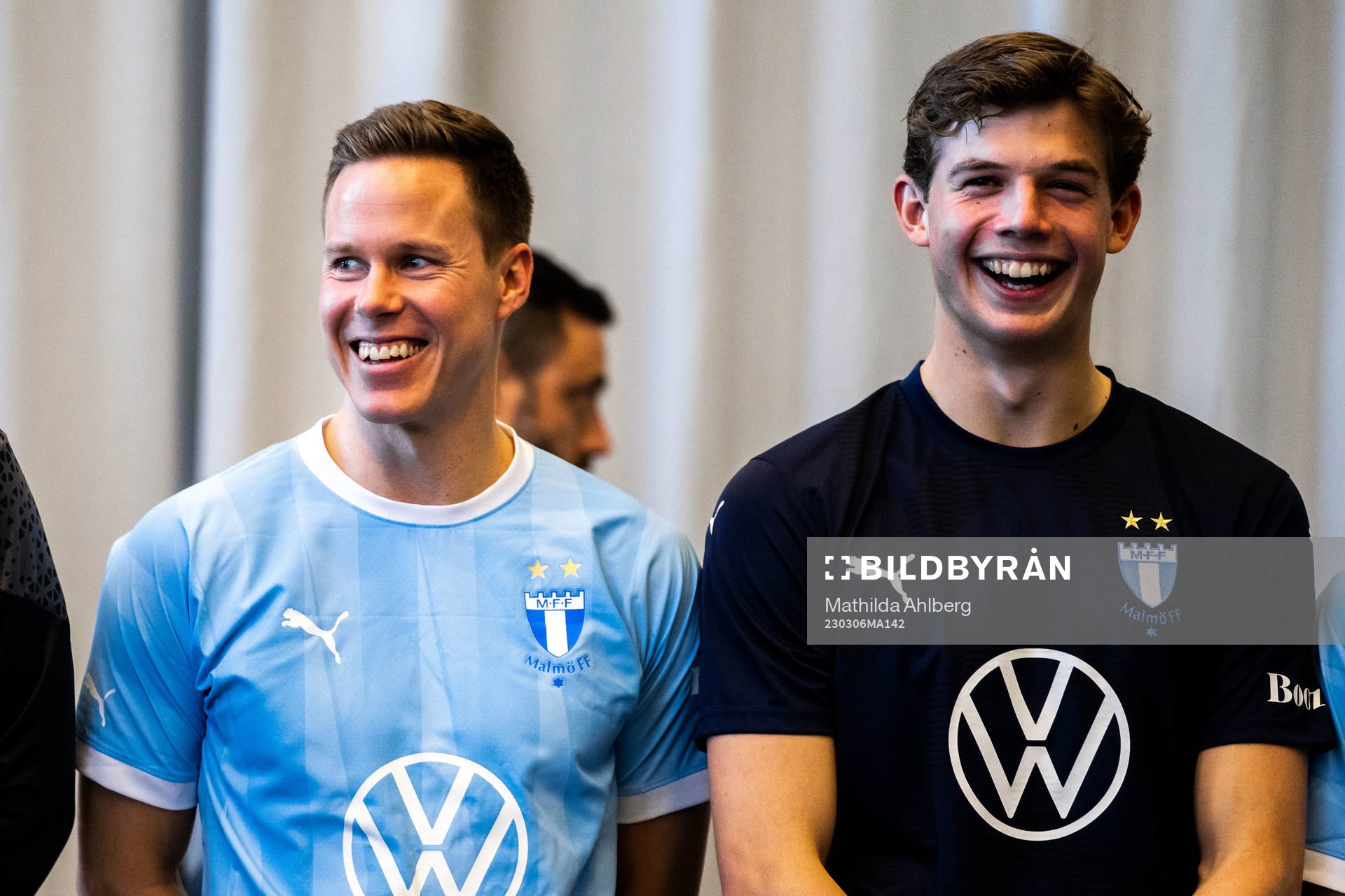 Malmö FFs Niklas Moisander och målvakt Melker Ellborg