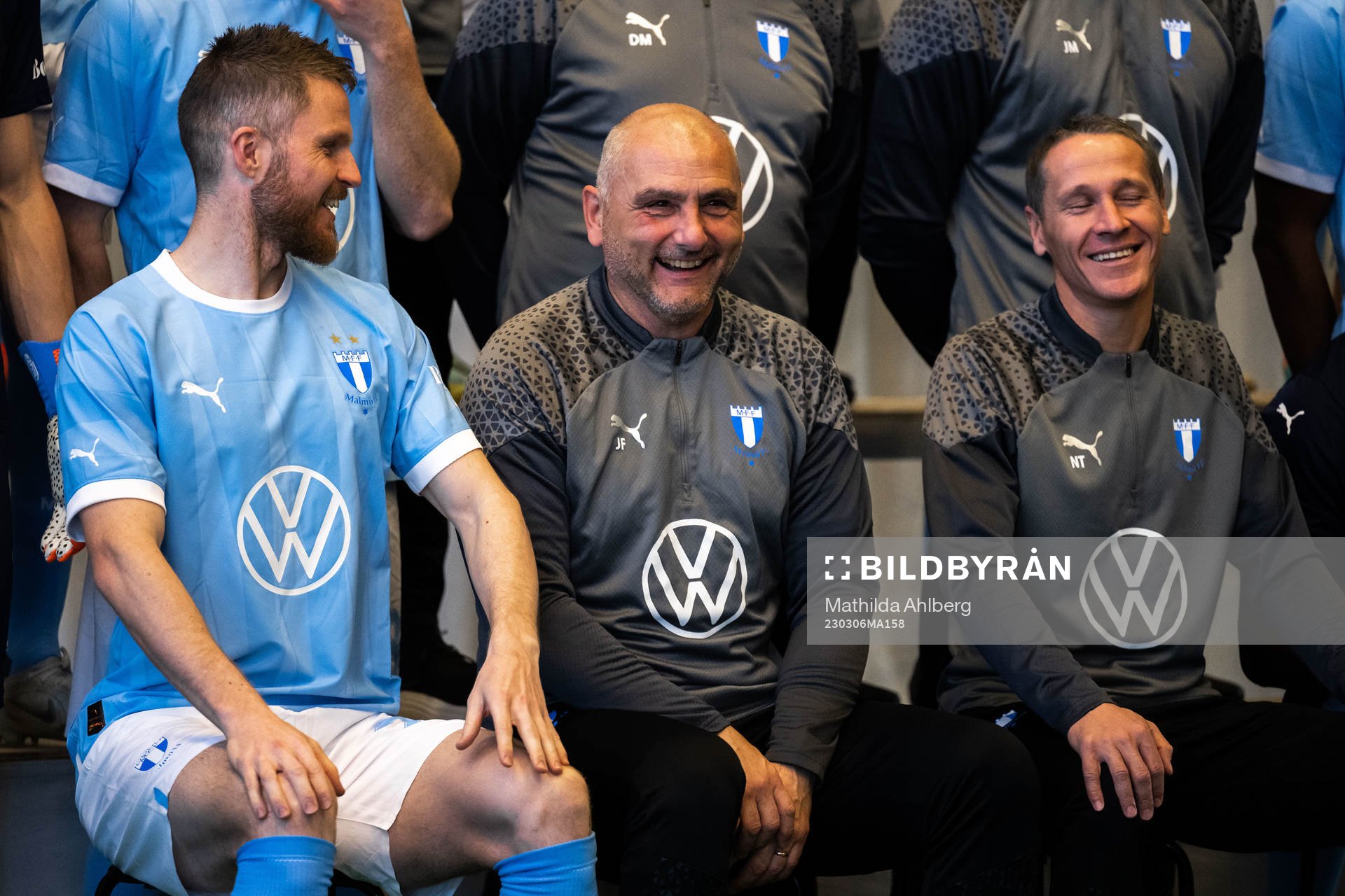 Malmö FFs Lasse Nielsen, målvaktstränare Jonnie Fedel