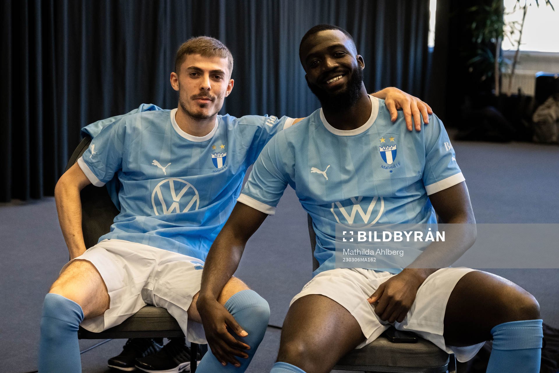 Malmö FFs Malmö FFs Mahame Siby och Patriot Sejdiu