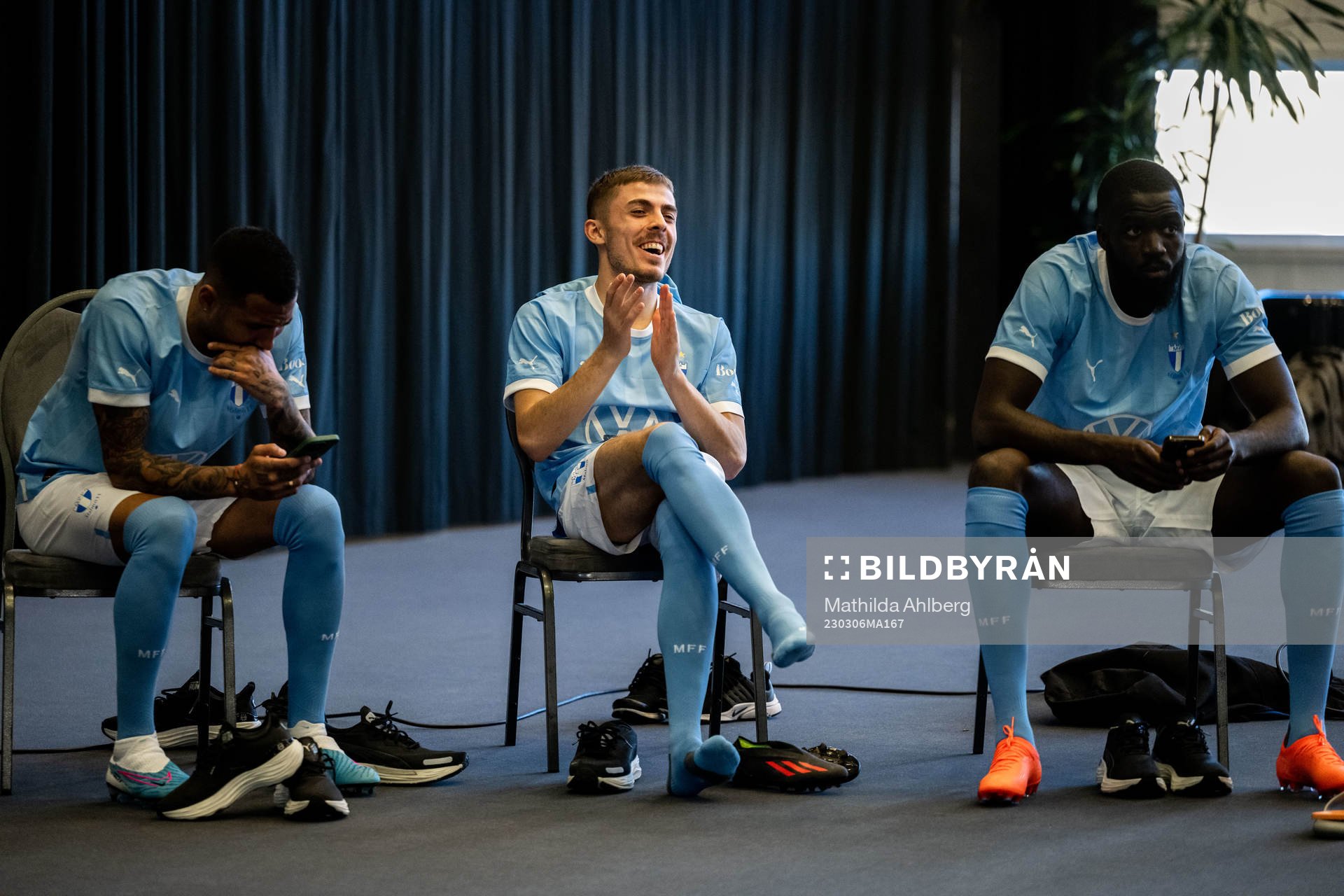 Malmö FFs Sergio Pena, Patriot Sejdiu och Mahame Siby