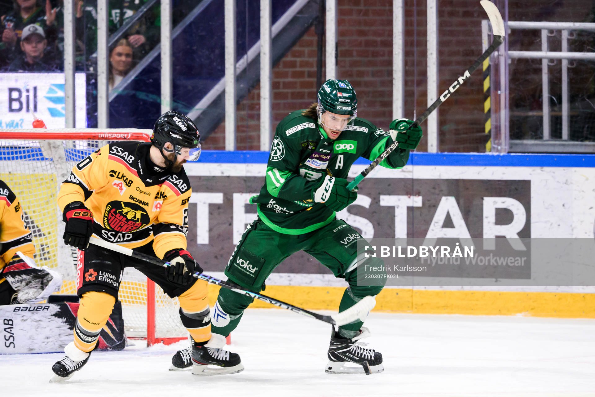 Luleås Jack Connolly och Färjestads Joakim Nygård