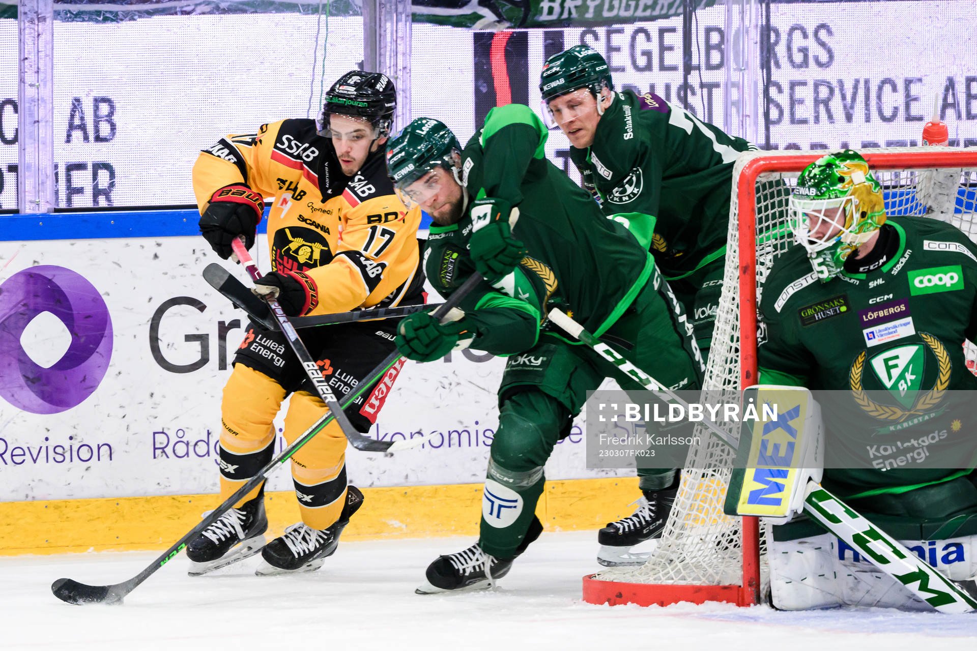 Luleås Isac Brännström och Färjestads Henrik Björklund