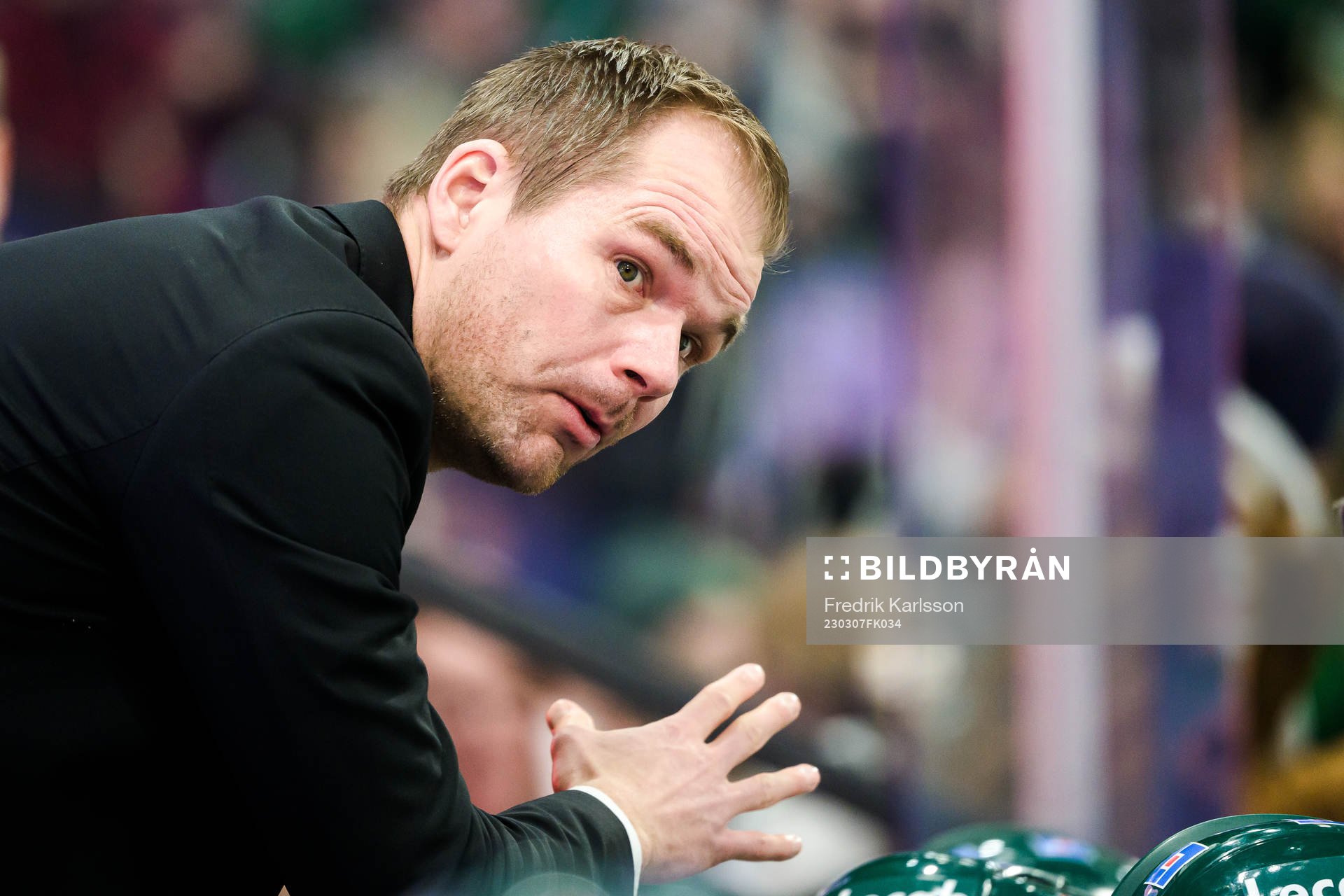 Färjestads huvudtränare Tomas Mitell