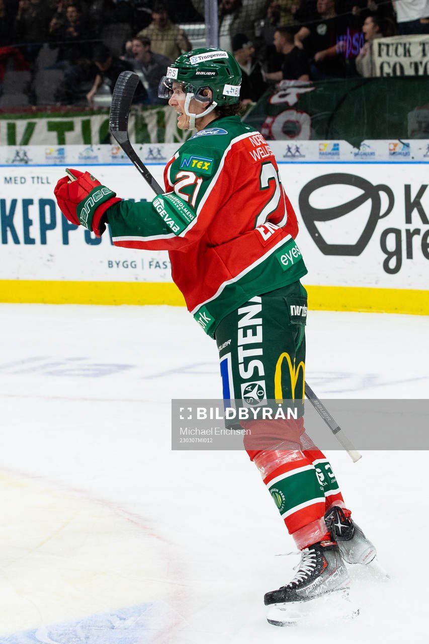 Frölundas Loui Eriksson jublar
