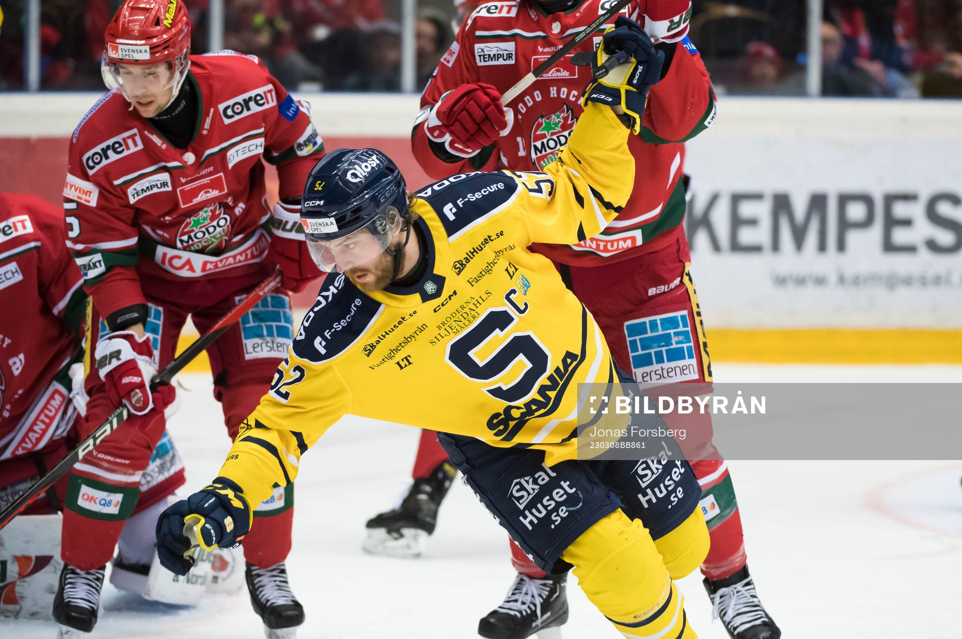 Södertäljes Christopher Liljewall jublar