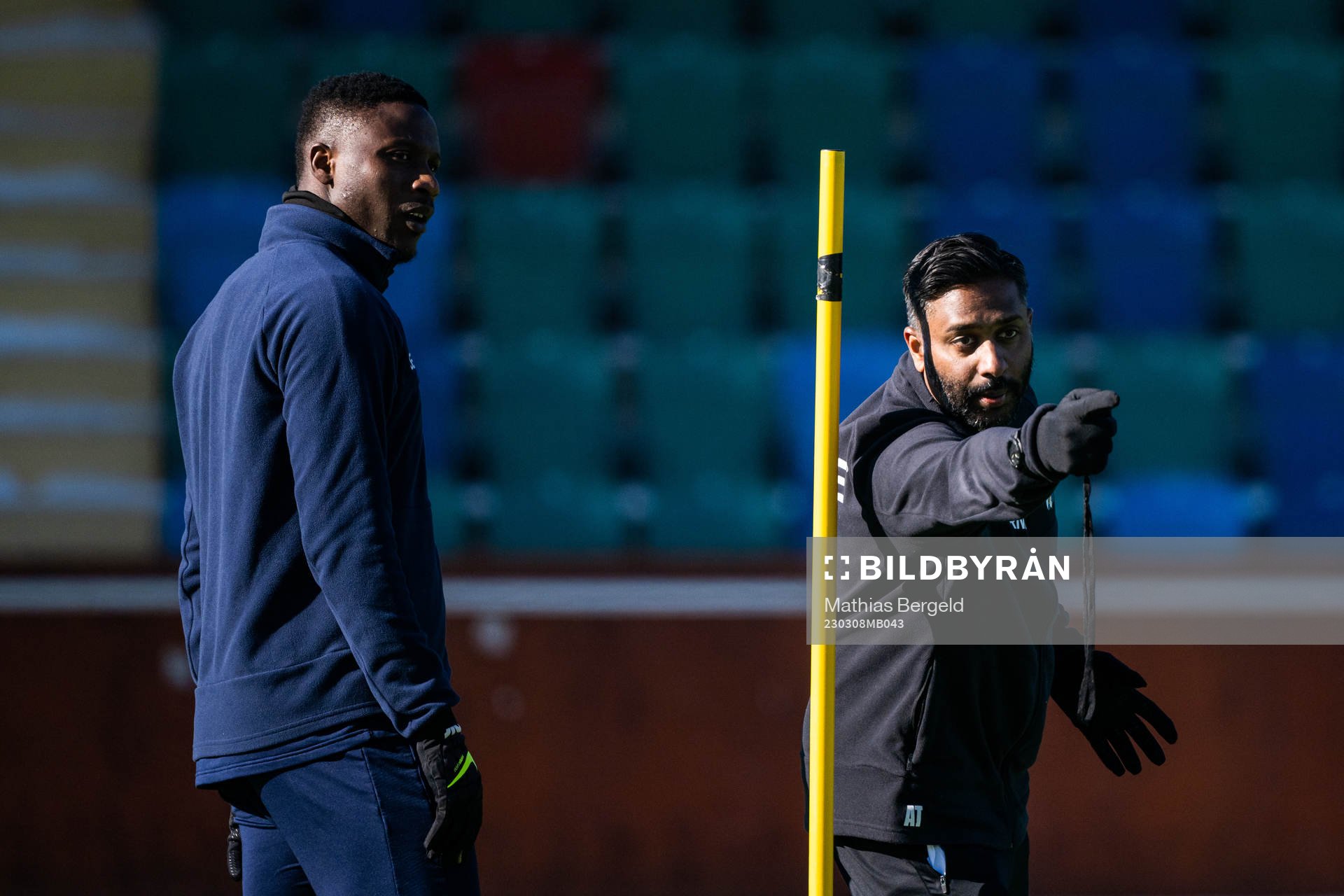 Suleiman Abdullahi och tillfälliga huvudtränaren