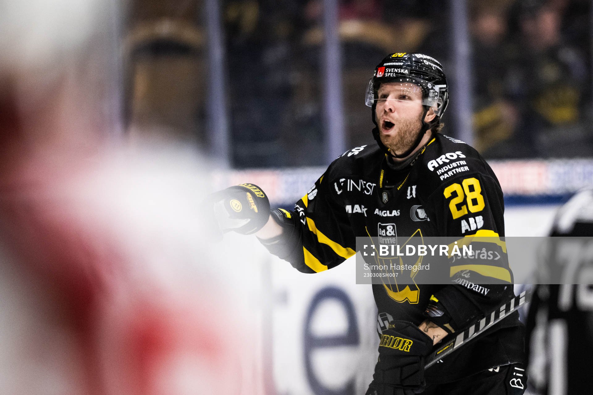Västerås Lukas Zetterberg jublar