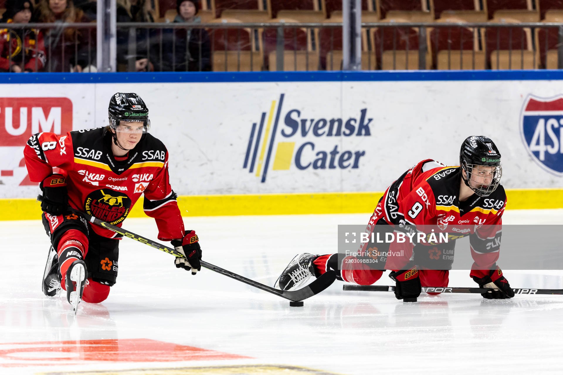 Luleås Simon Lindblom och Isac Hedqvist värmer upp