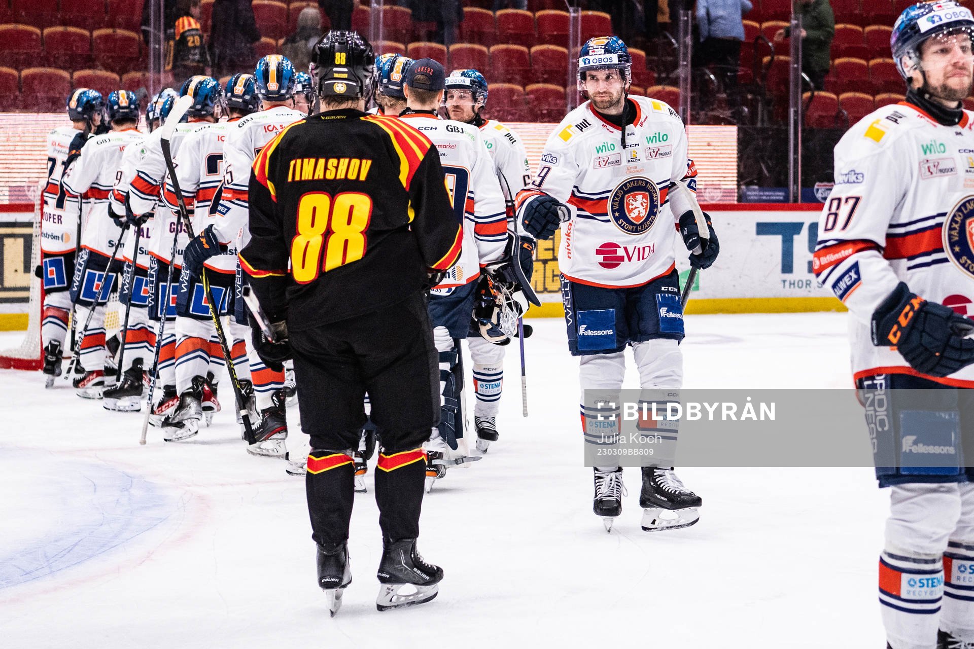 Växjös Victor Stjernborg och Brynäs Dmytro Timashov