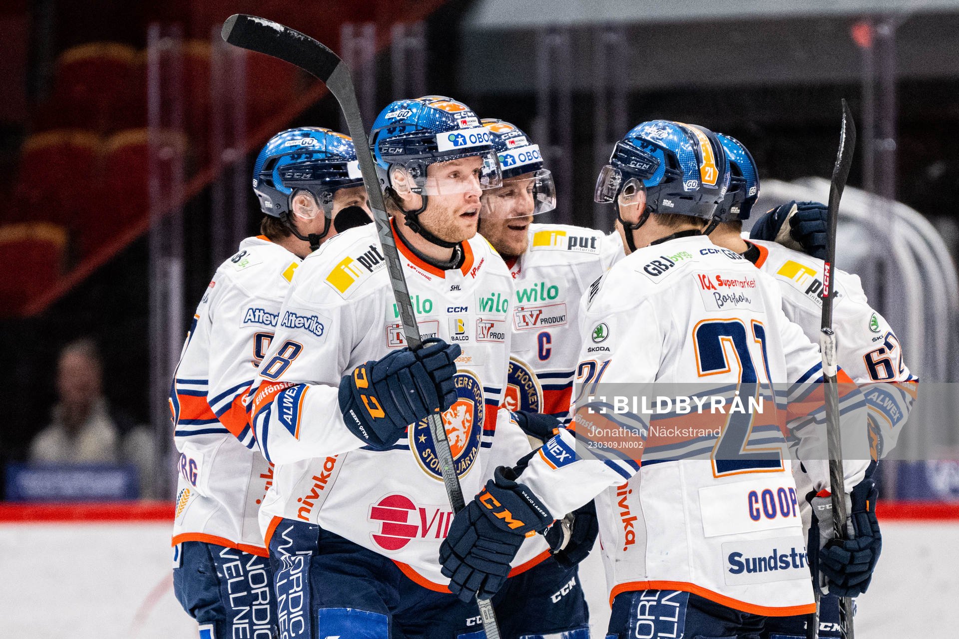 Växjös Ludvig Claesson jubla med lagkamrater