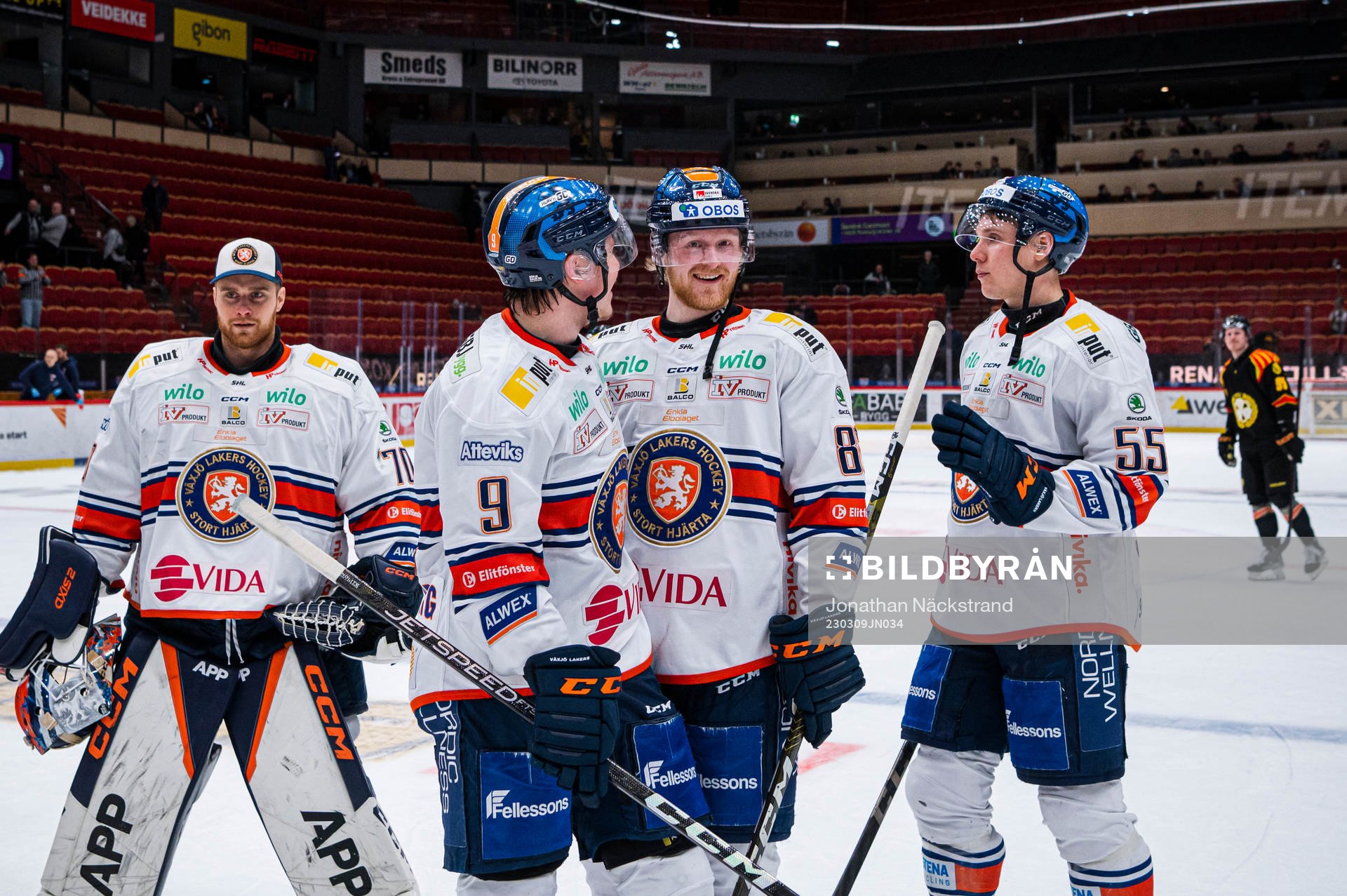 Växjös Victor Stjernborg, Joachim Blichfeld och Miika