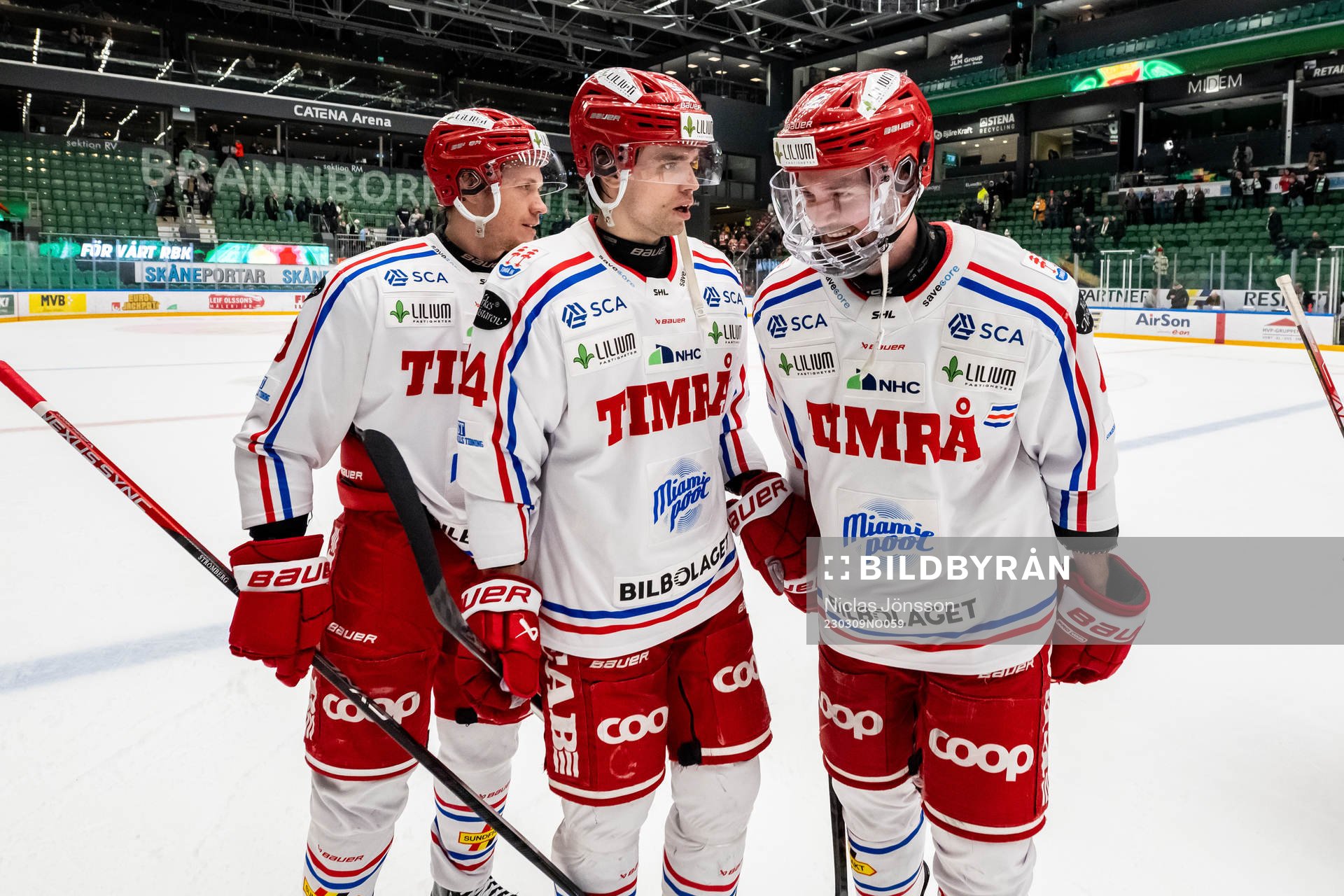 Timrås Didrik Strömberg, Emil Pettersson  och Tim Erixon