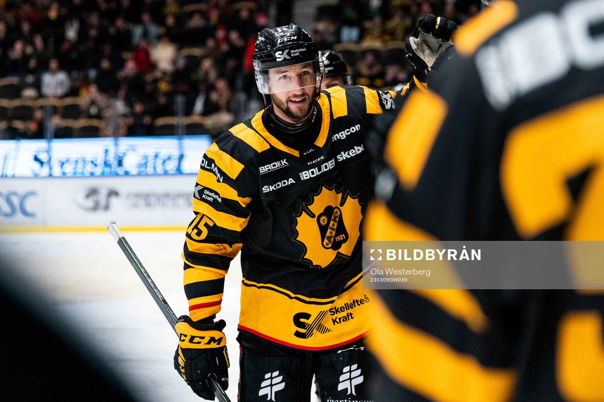 Skellefteås Melker Karlsson jublar