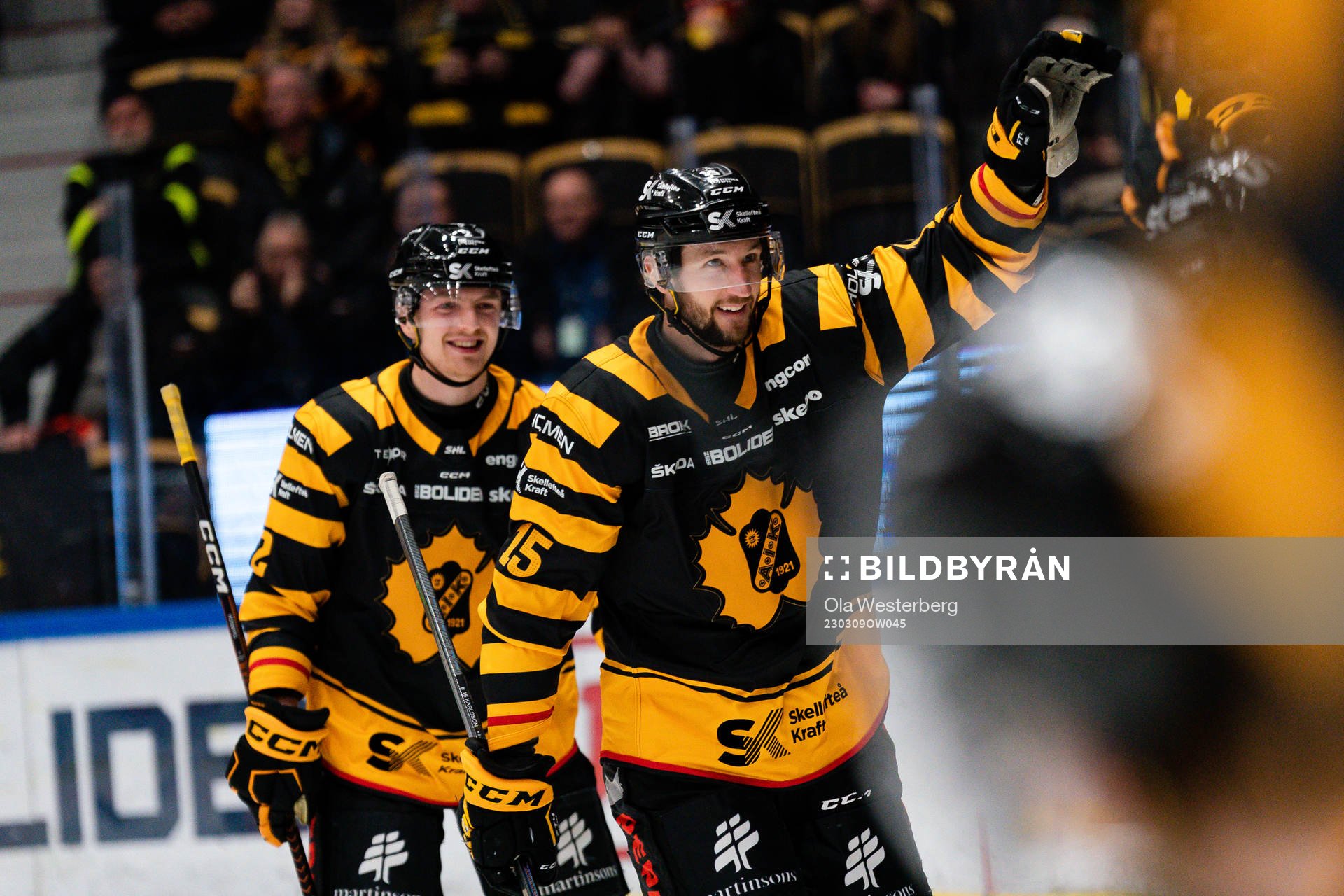 Skellefteås Melker Karlsson jublar