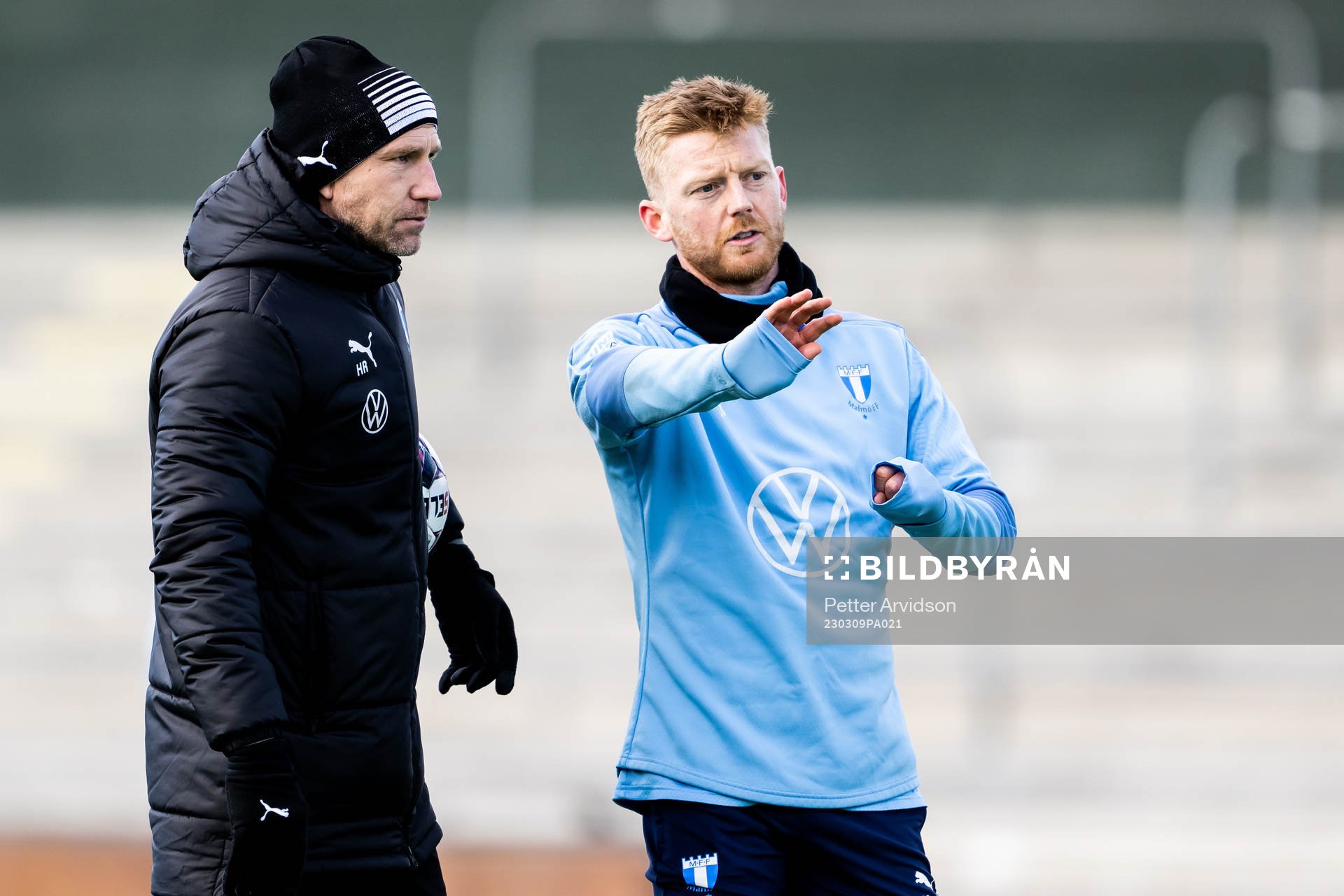 Tränare Henrik Rydström och Anders Christiansen