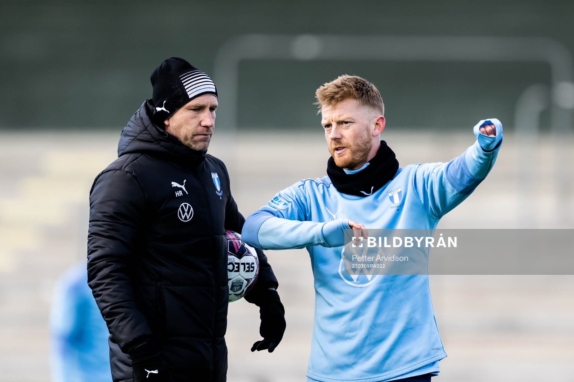 Tränare Henrik Rydström och Anders Christiansen