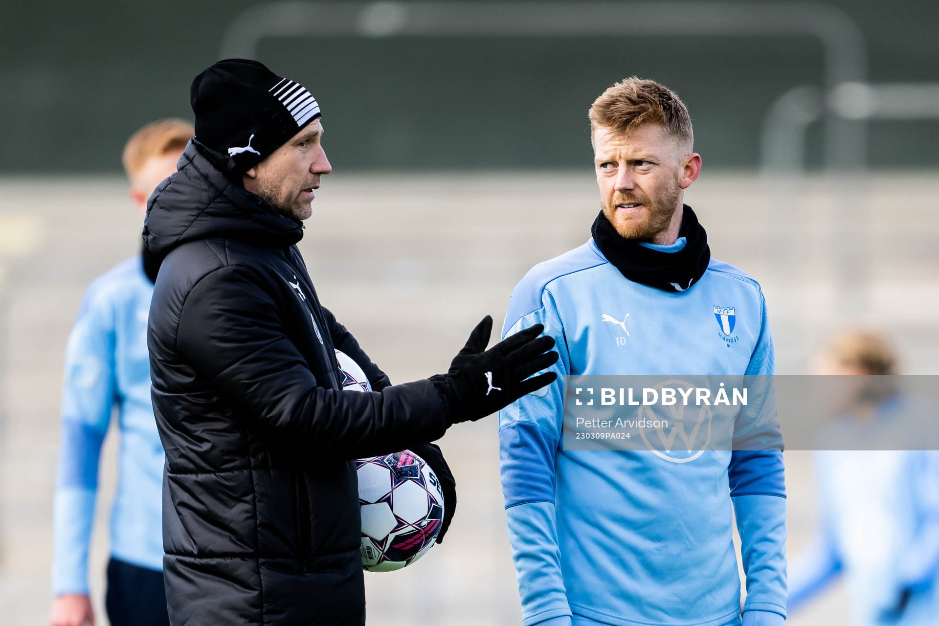 Tränare Henrik Rydström och Anders Christiansen