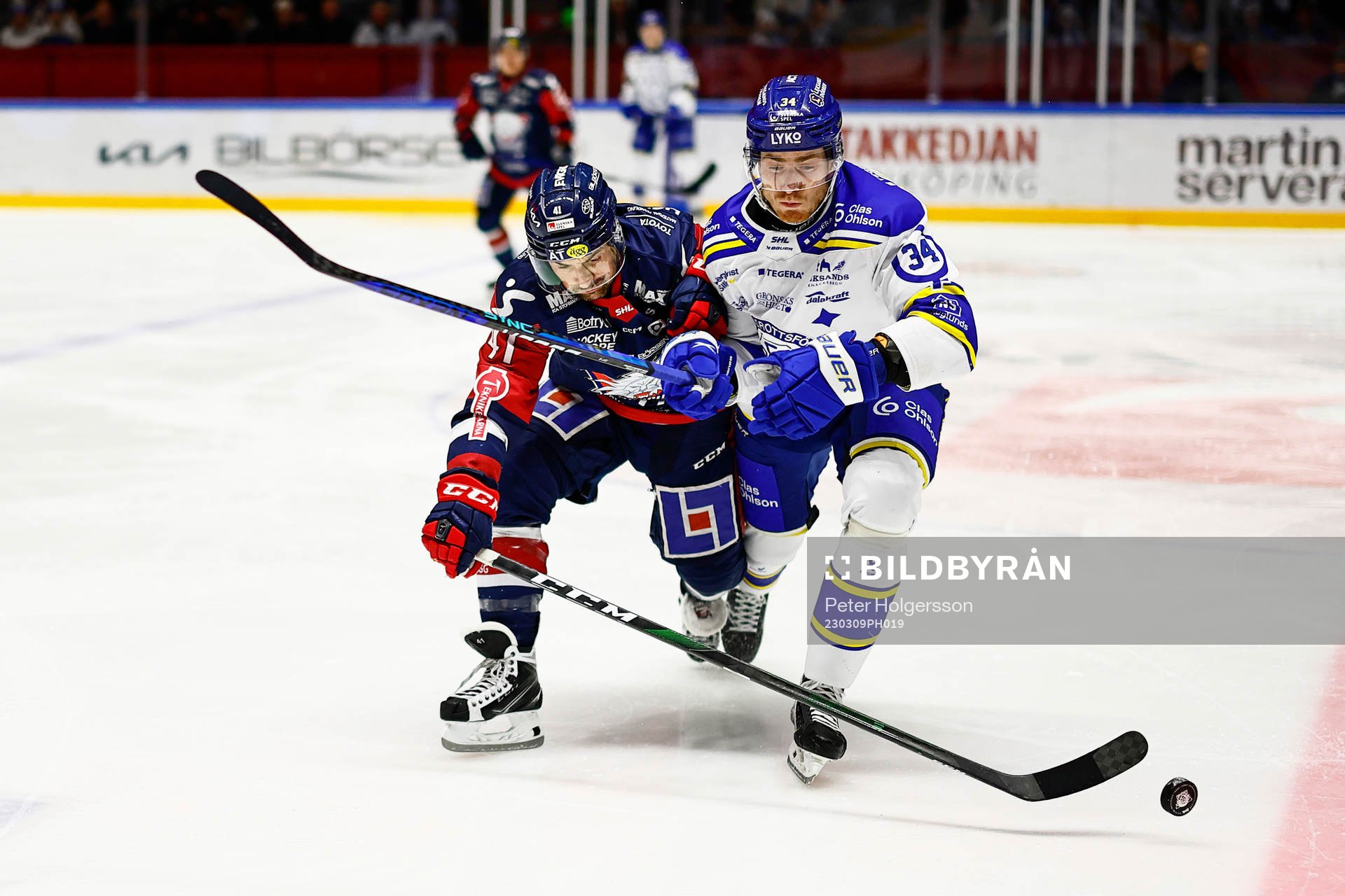 Linköpings Broc Little och Leksands Peter Cehlarik