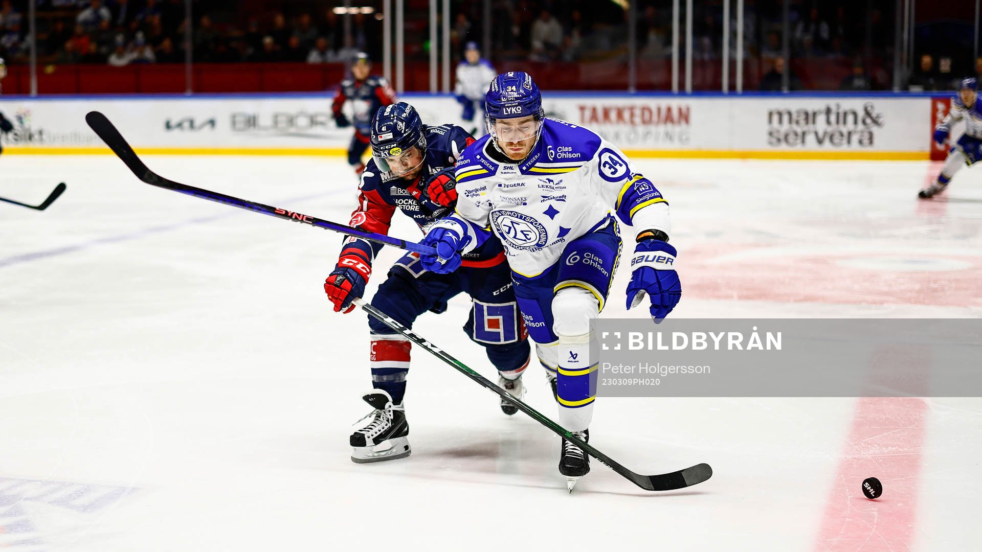 Linköpings Broc Little och Leksands Peter Cehlarik
