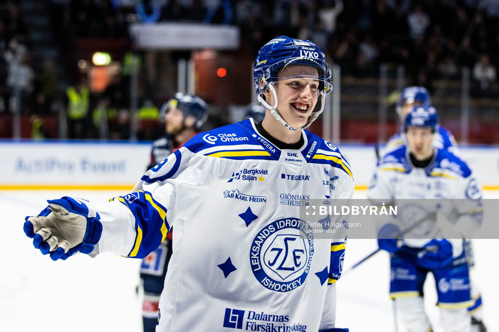 Leksands Anton Johansson jublar