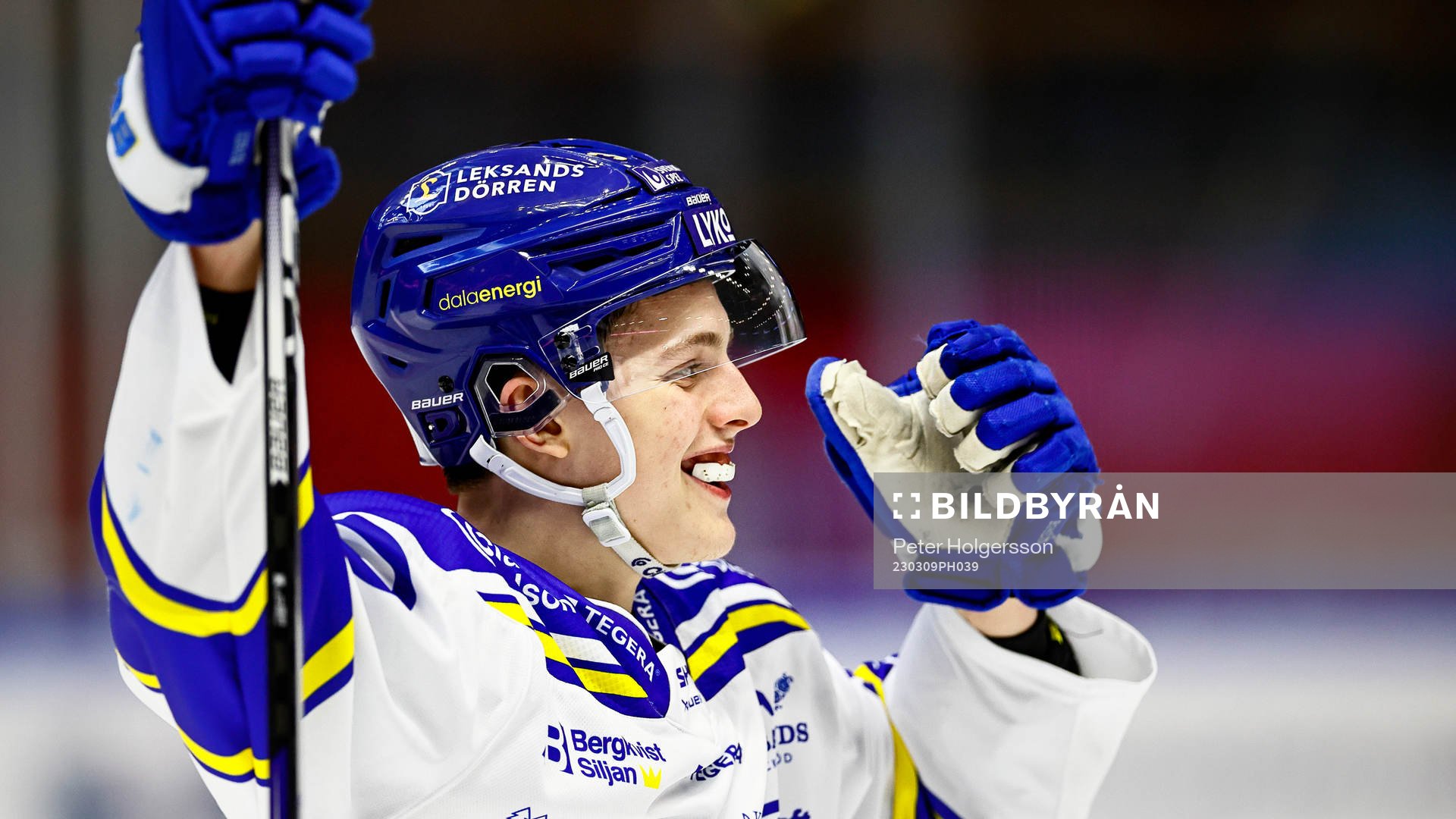 Leksands Anton Johansson jublar