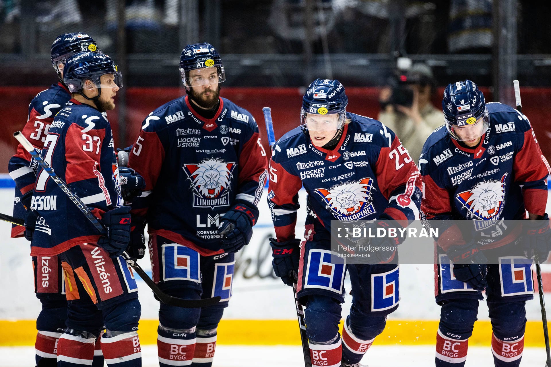 Linköpings Filip Bystedt jublar