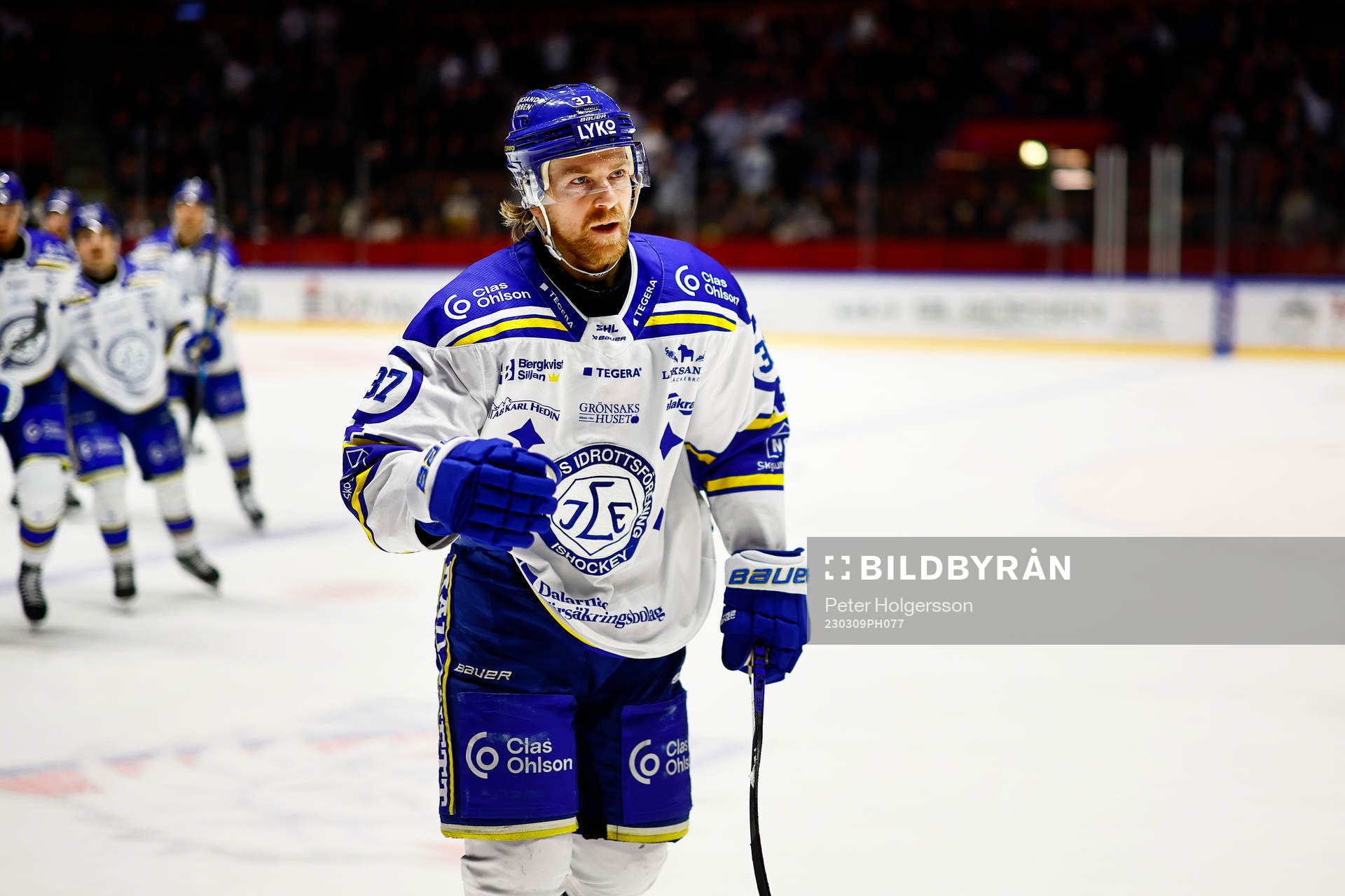 Leksands Anton Lindholm jublar