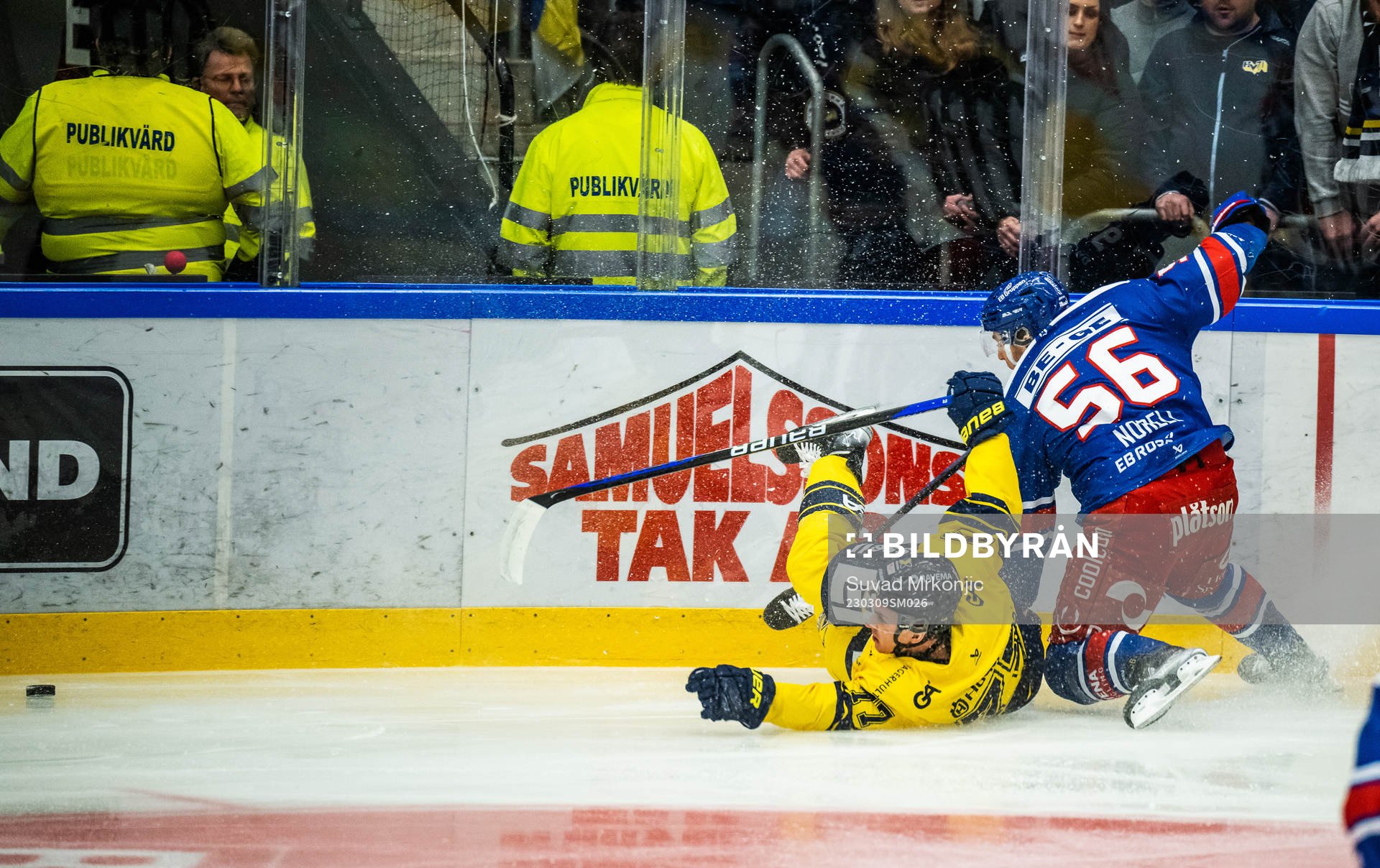 HV71s Herman Hansson och Oskarshamns Robin Norell