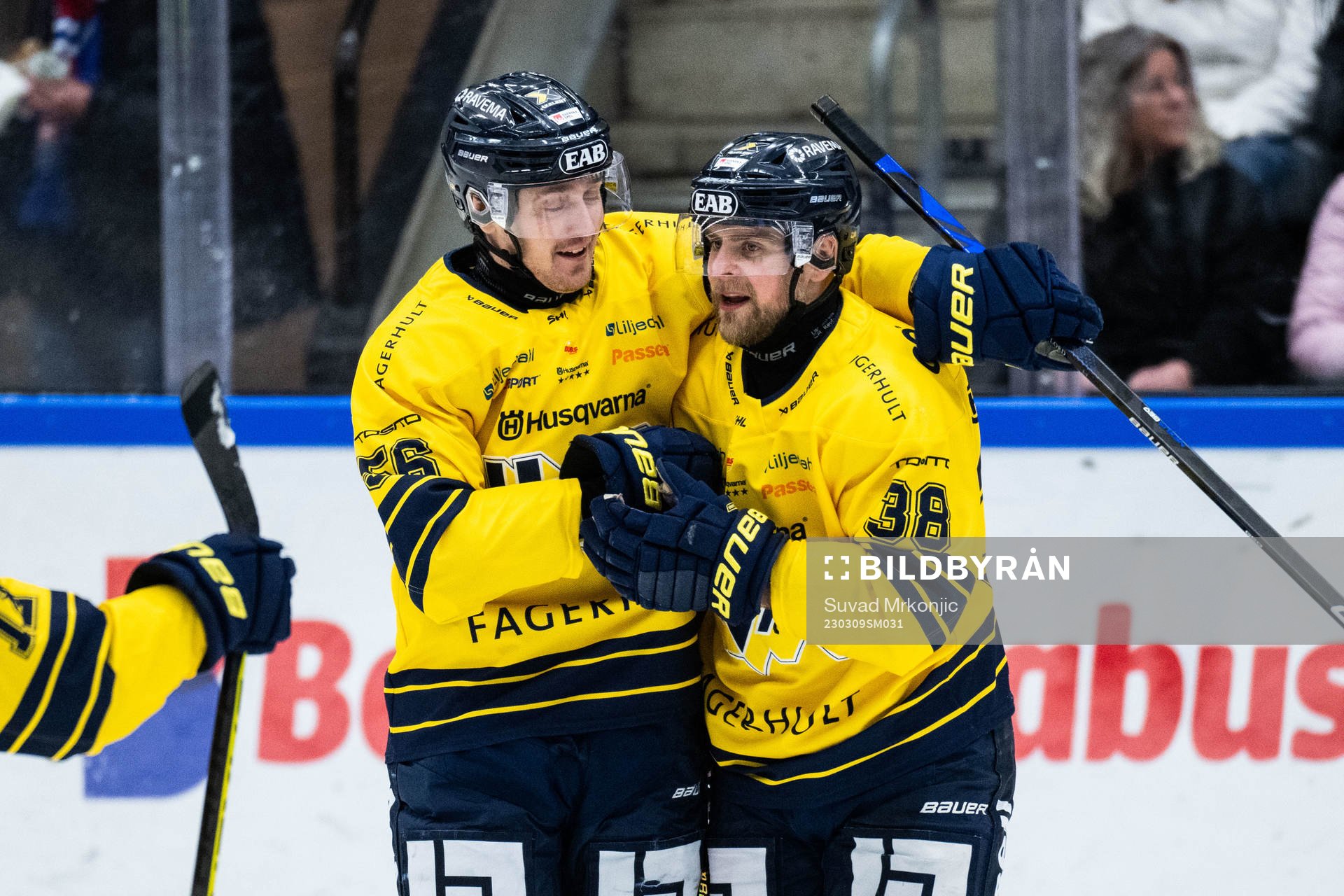 HV71s Nichlas Torp jublar med lagkamrater