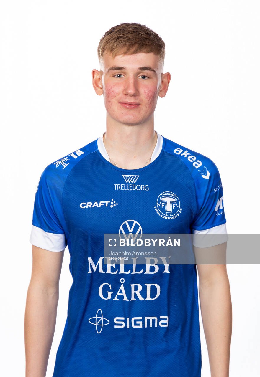 Trelleborgs Lukas Minter Wettergren poserar för ett porträtt den 9 mars 2023 i Trelleborg.