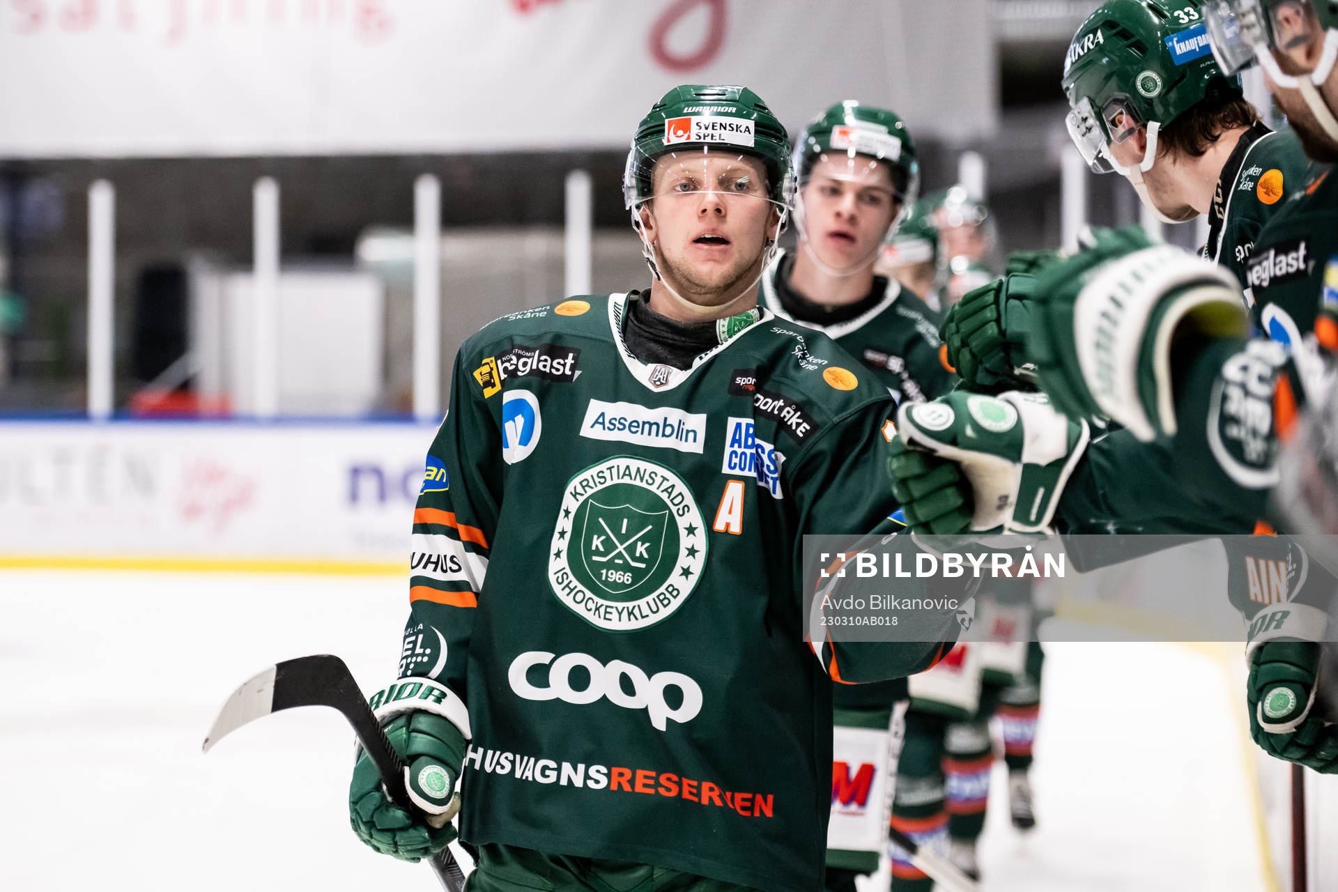 Kristianstads Kevin Wennström jublar