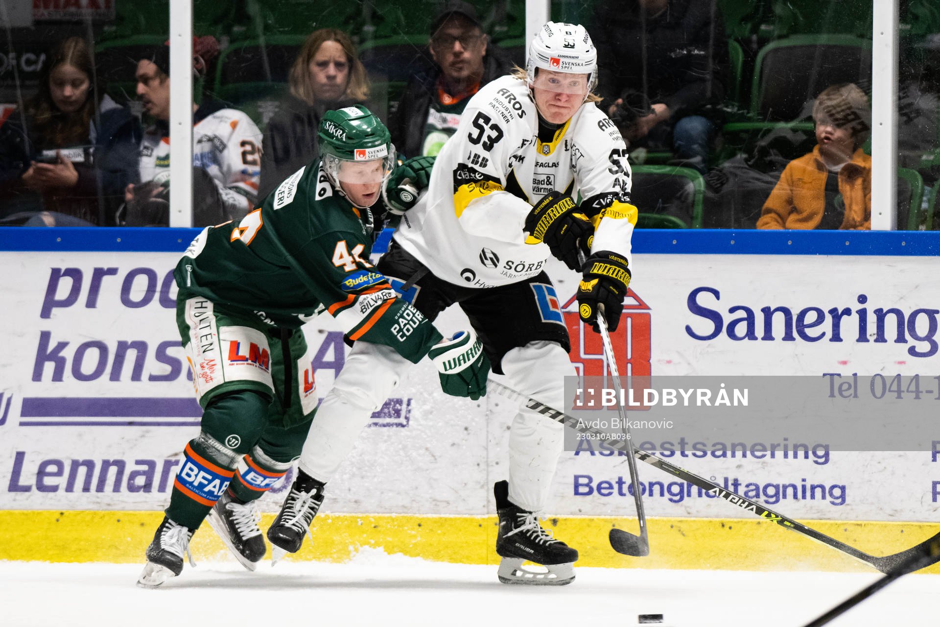Kristianstads Aleksi Ainali och Västerås Anthon Eriksson