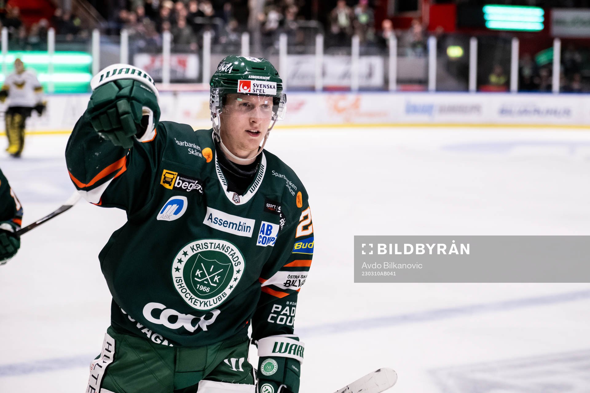Kristianstads Linus Pettersson jublar