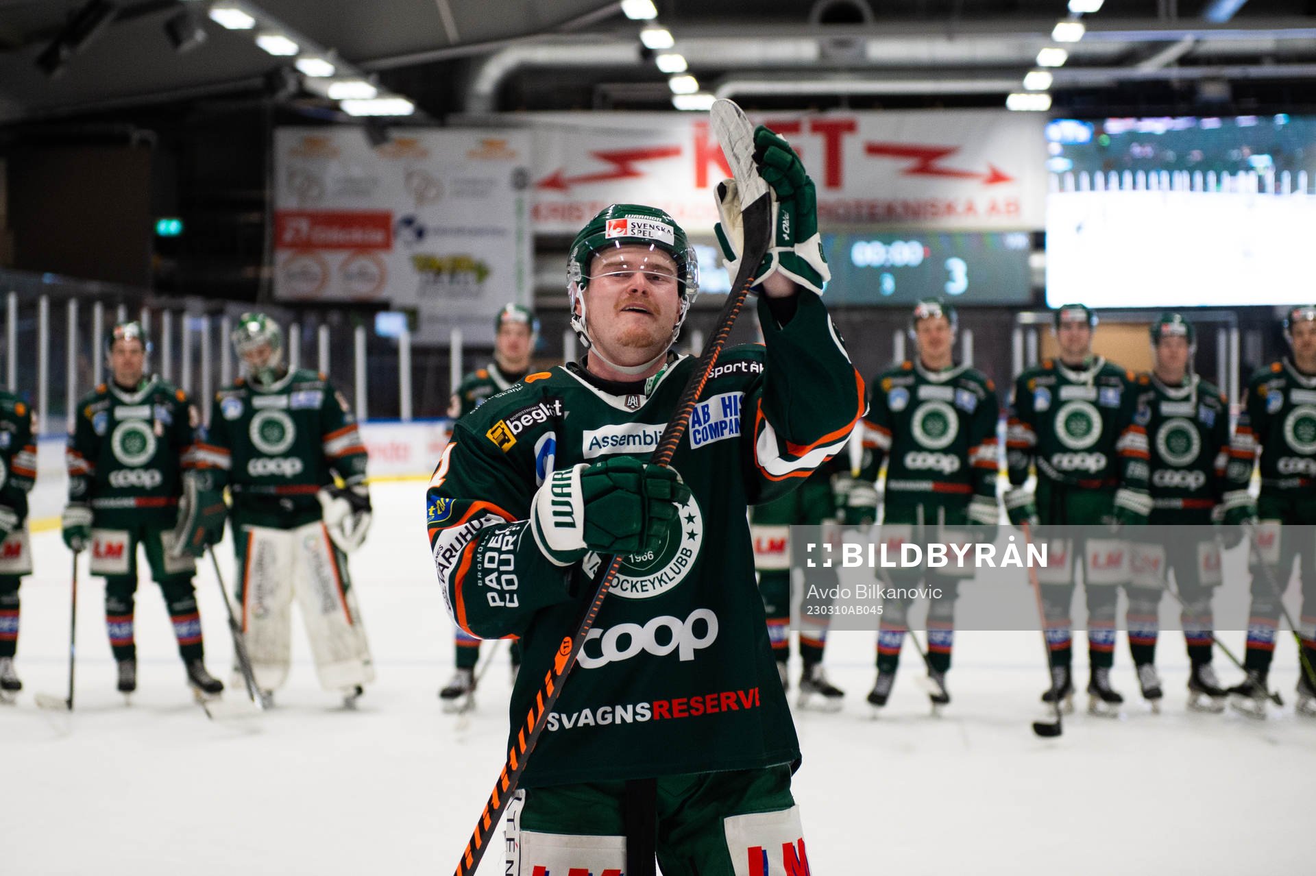 Kristianstads Malte Sjögren jublar