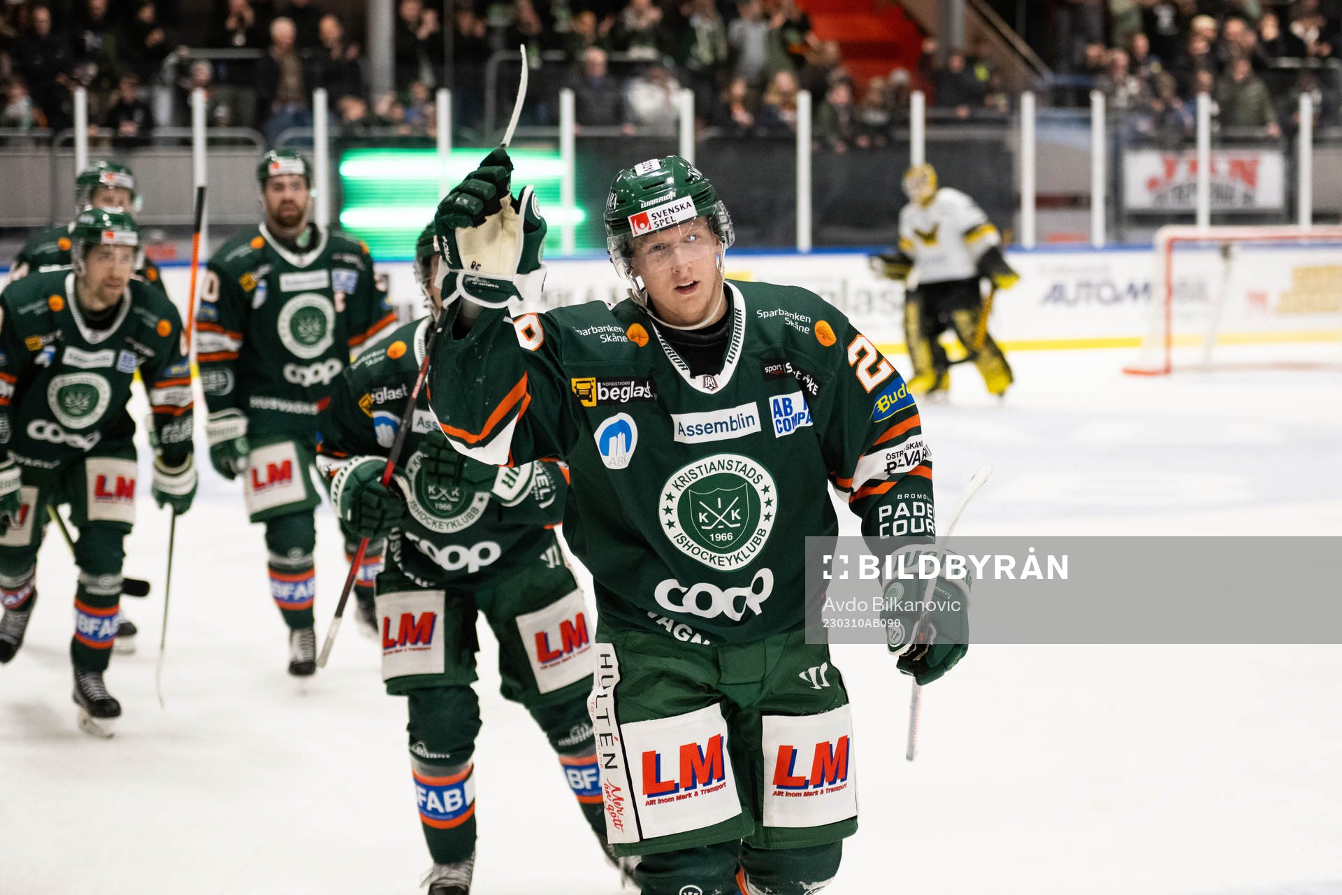 Kristianstads Linus Pettersson jublar