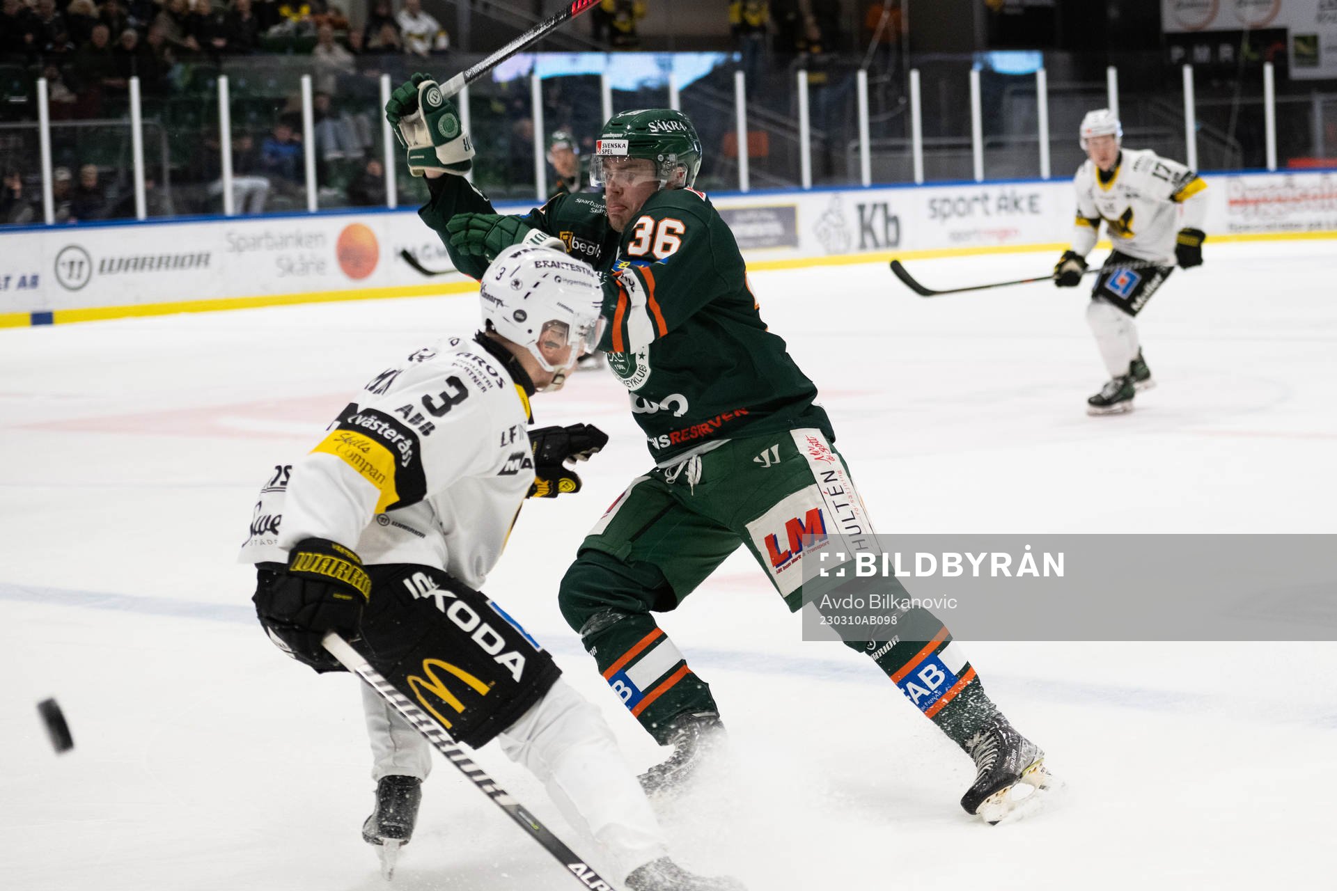 Kristianstads Filip Karlsson och Västerås Ludvig Östman