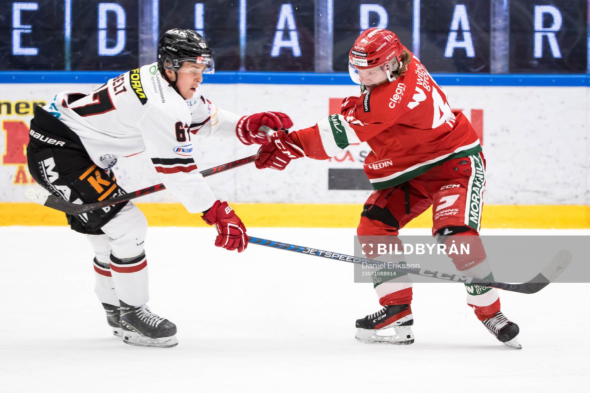 Vita Hästens Georg Weigelt och Moras Anton Heikkinen