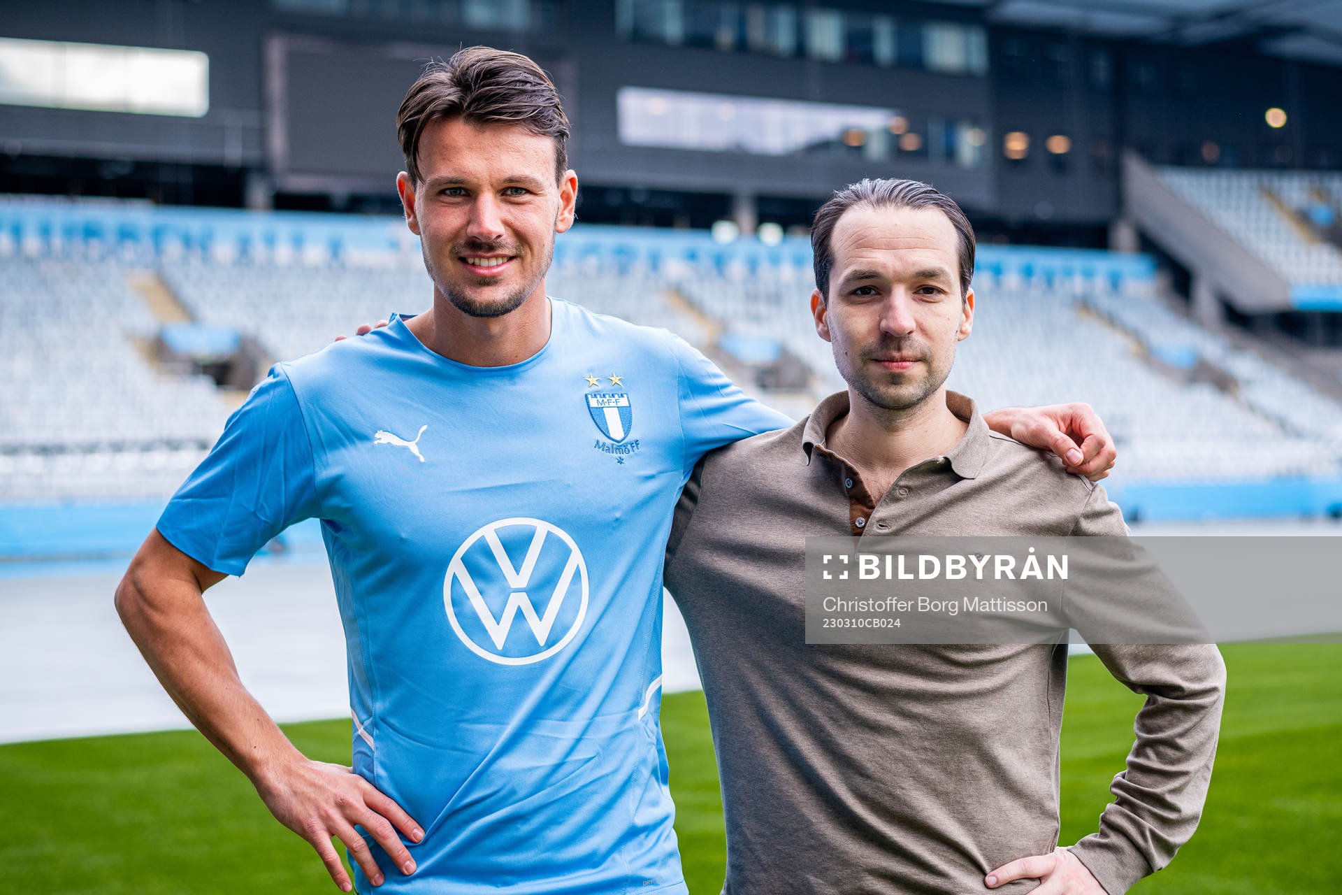 Stefano Vecchia och Filip Lesniewski, agent