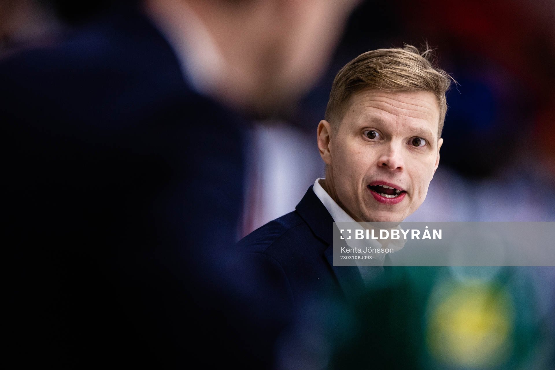 Björklövens assisterande tränare Robert Lahti