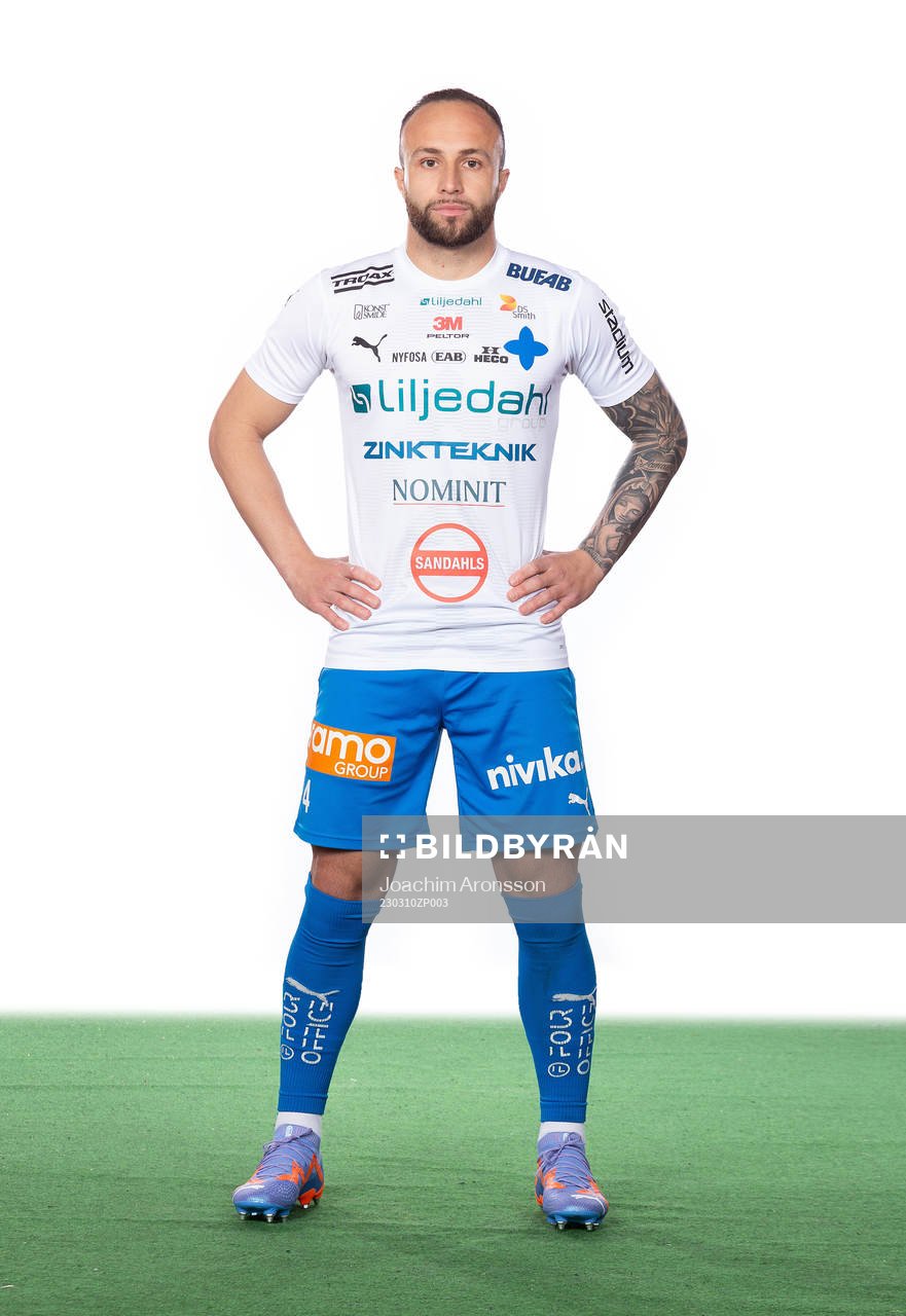 Värnamos Evaldo Netinho poserar för ett porträtt den 10 mars 2023 i Värnamo.