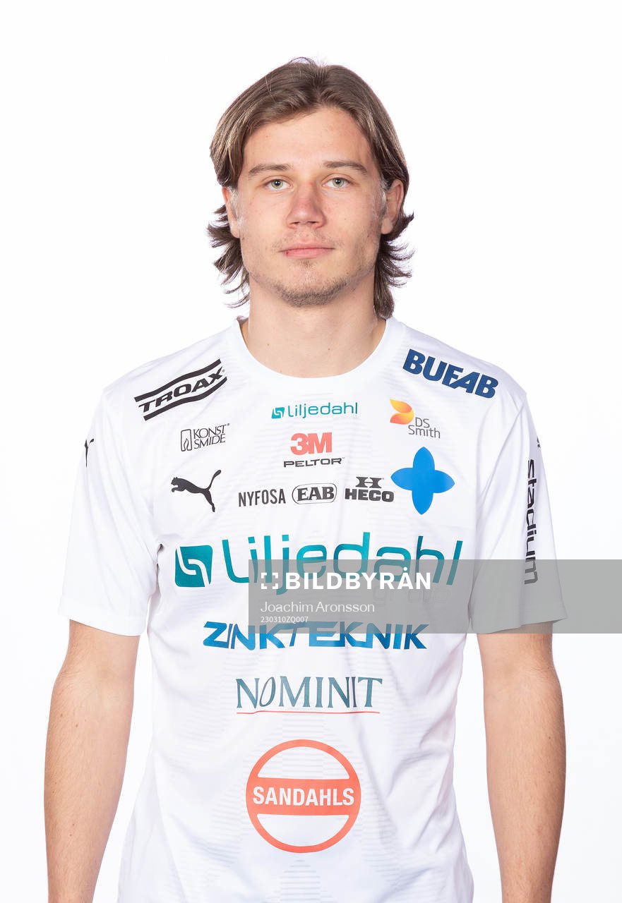 Värnamos Pontus Kindberg poserar för ett porträtt den 10 mars 2023 i Värnamo.