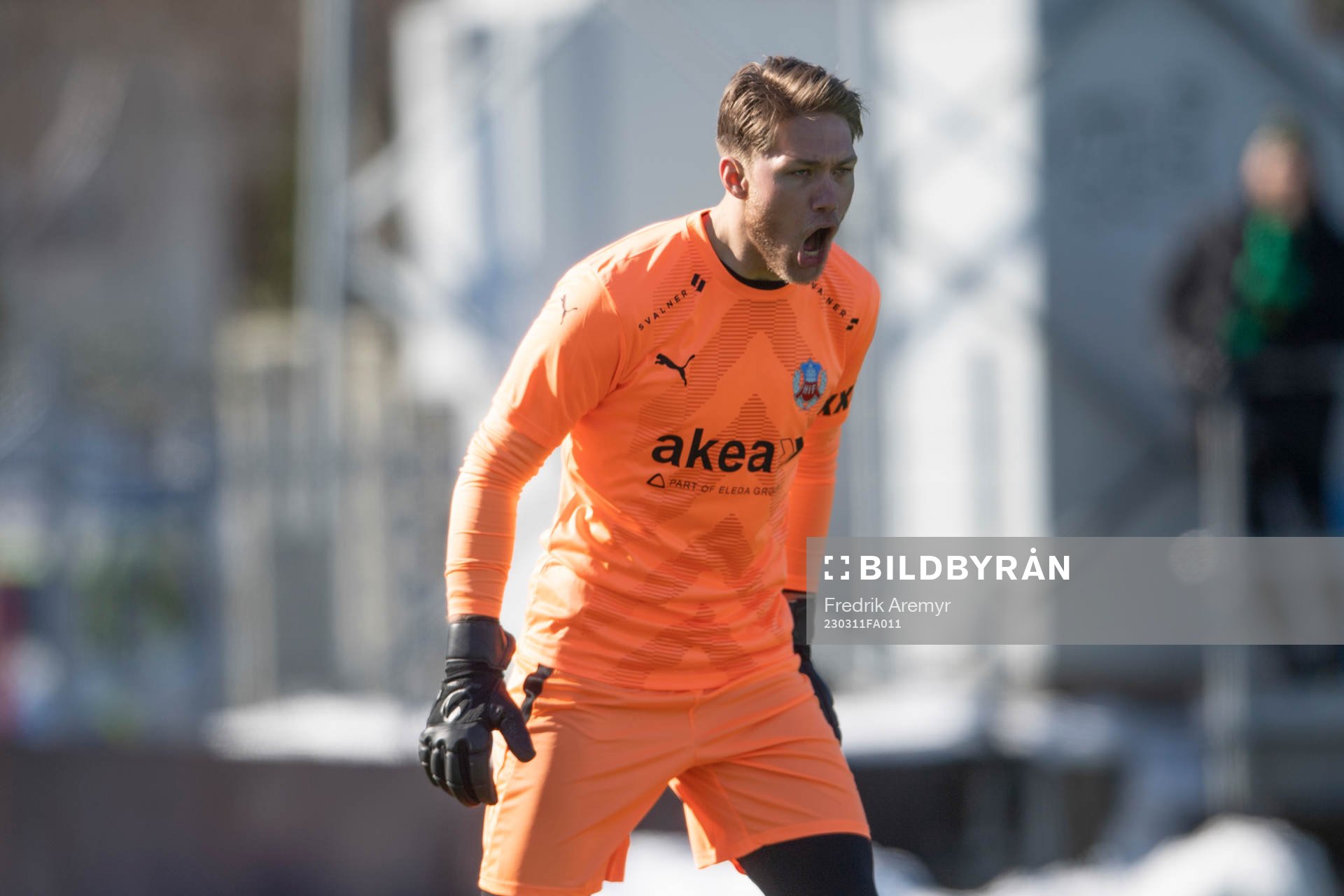Helsingborgs målvakt Kalle Joelsson deppar