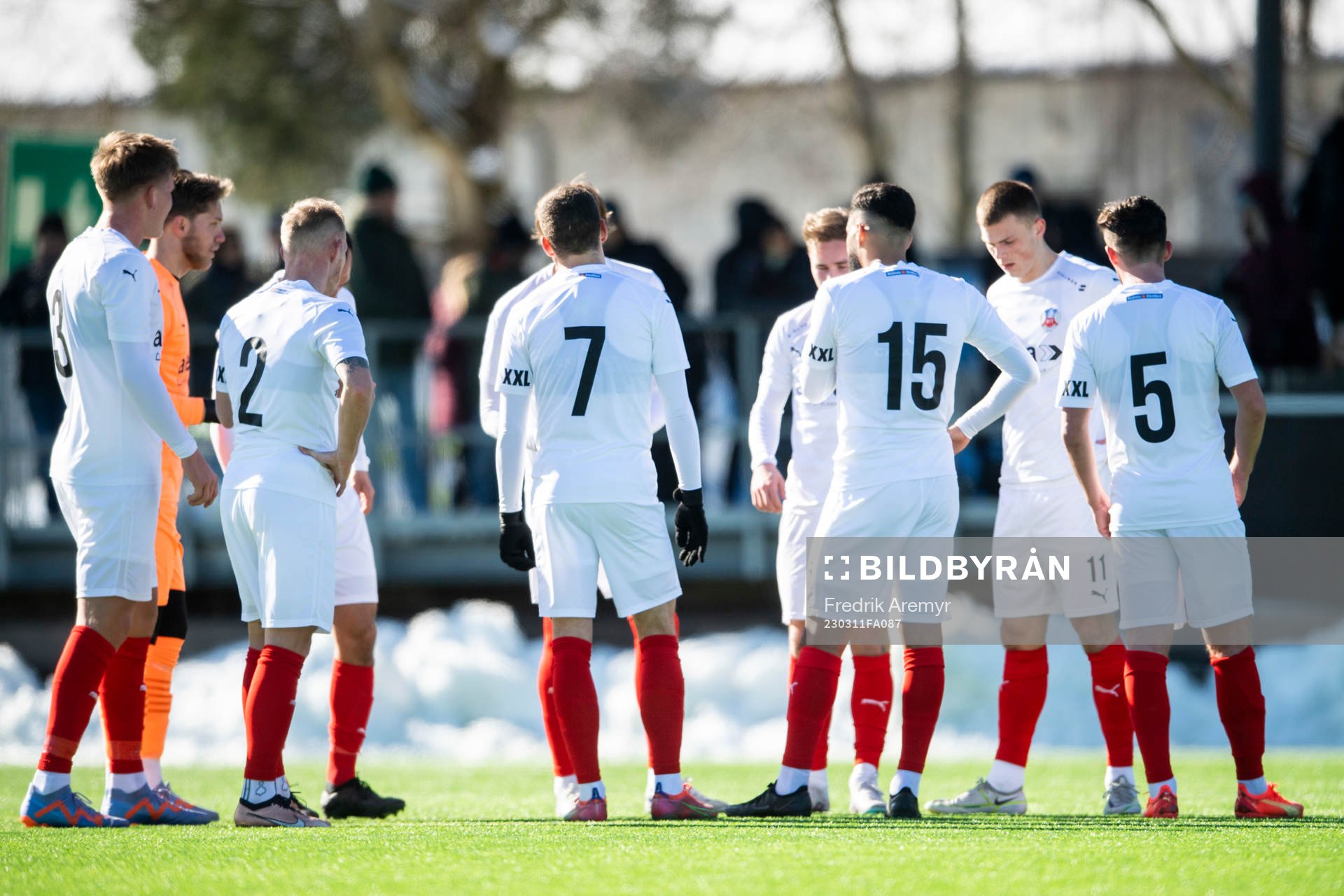 Helsingborgs spelare samlas