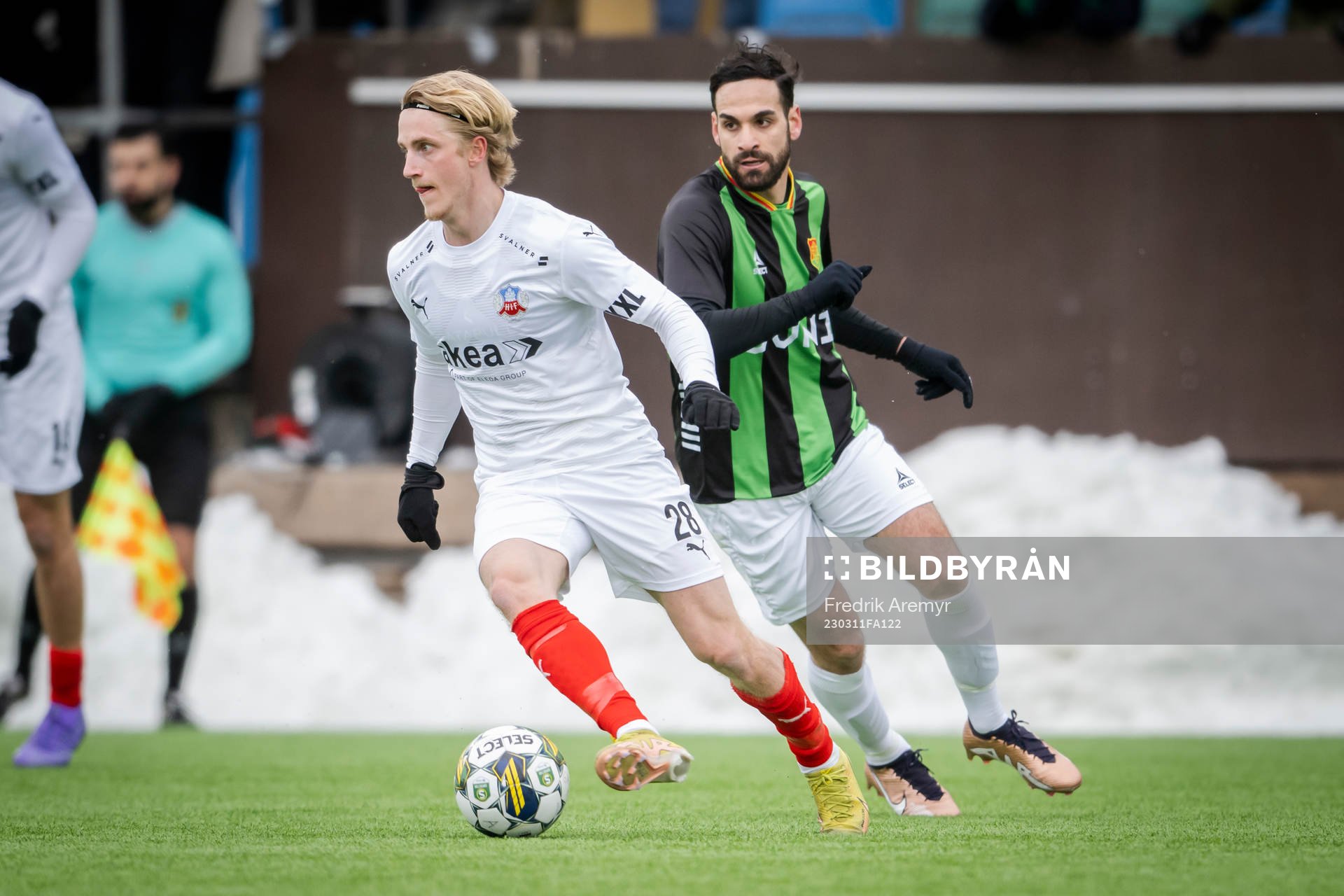 Helsingborgs Victor Blixt  och GAIS Mervan Celik