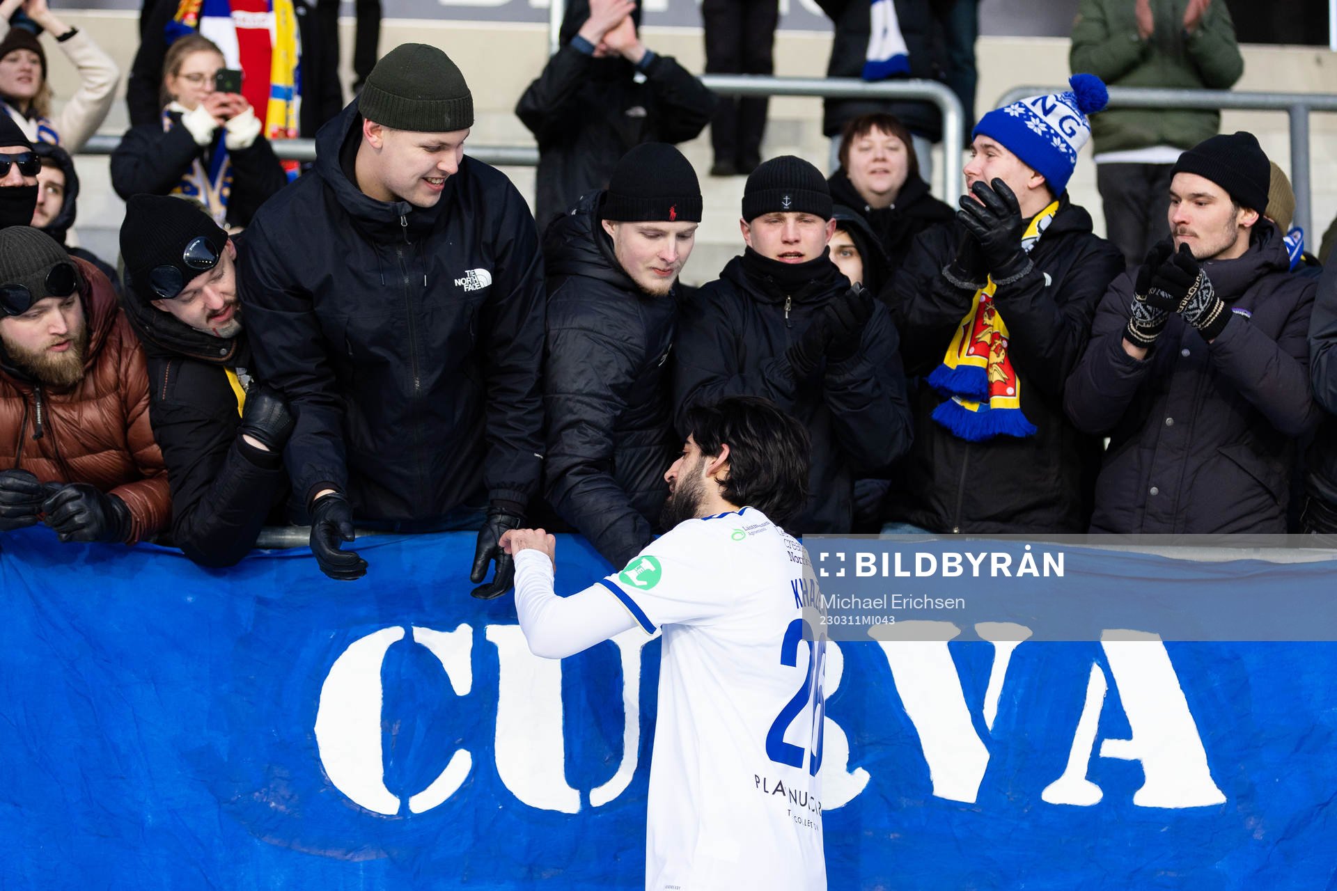 IFK Norrköpings Kristoffer Khazeni tackar fansen