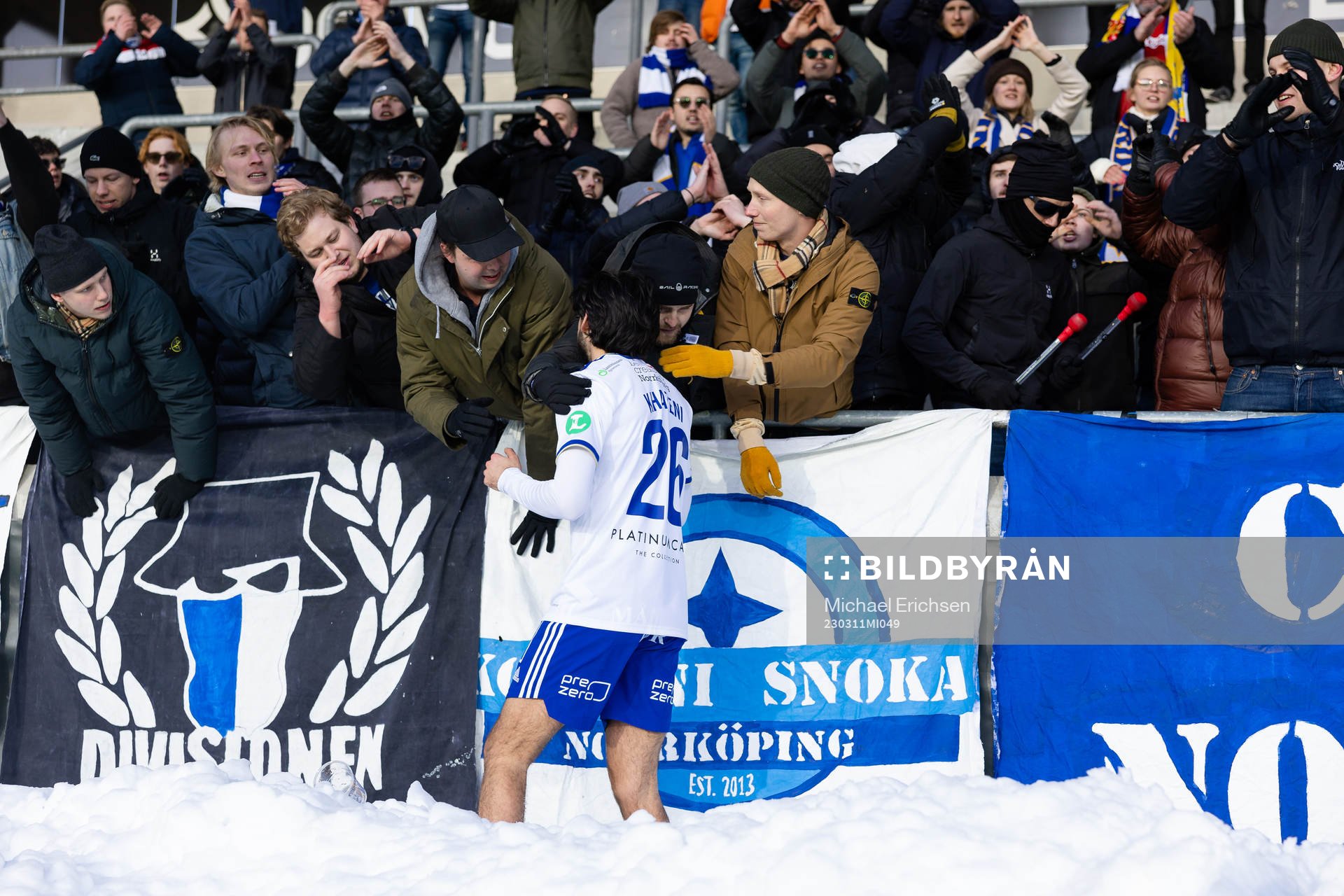 IFK Norrköpings Kristoffer Khazeni tackar fansen