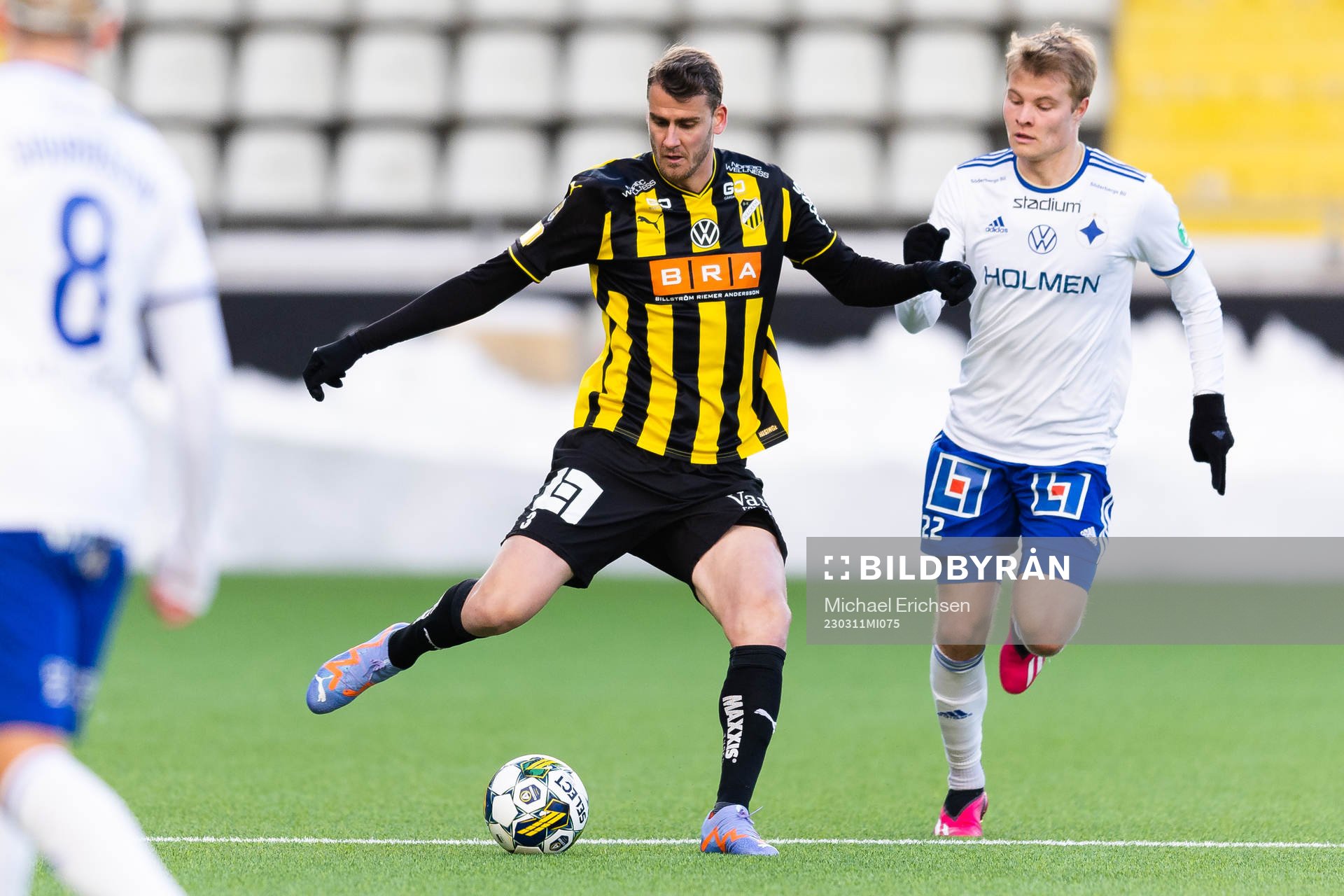 Häckens Johan Hammar och IFK Norrköpings Andri Lucas